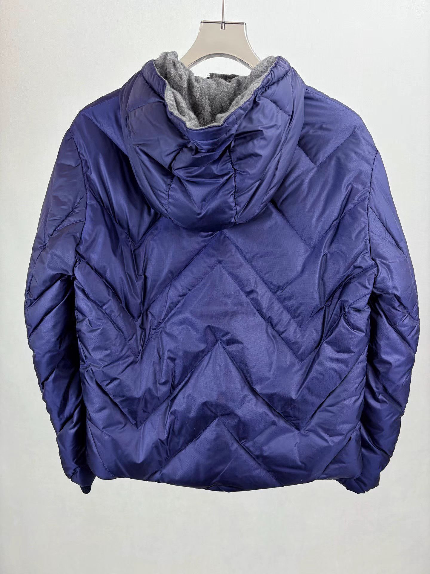 Louis Vuitton LOUIS VUITTON Dark Blue Hooded Down Jacket Size US M / EU 48-50 / 2 - 2 Thumbnail