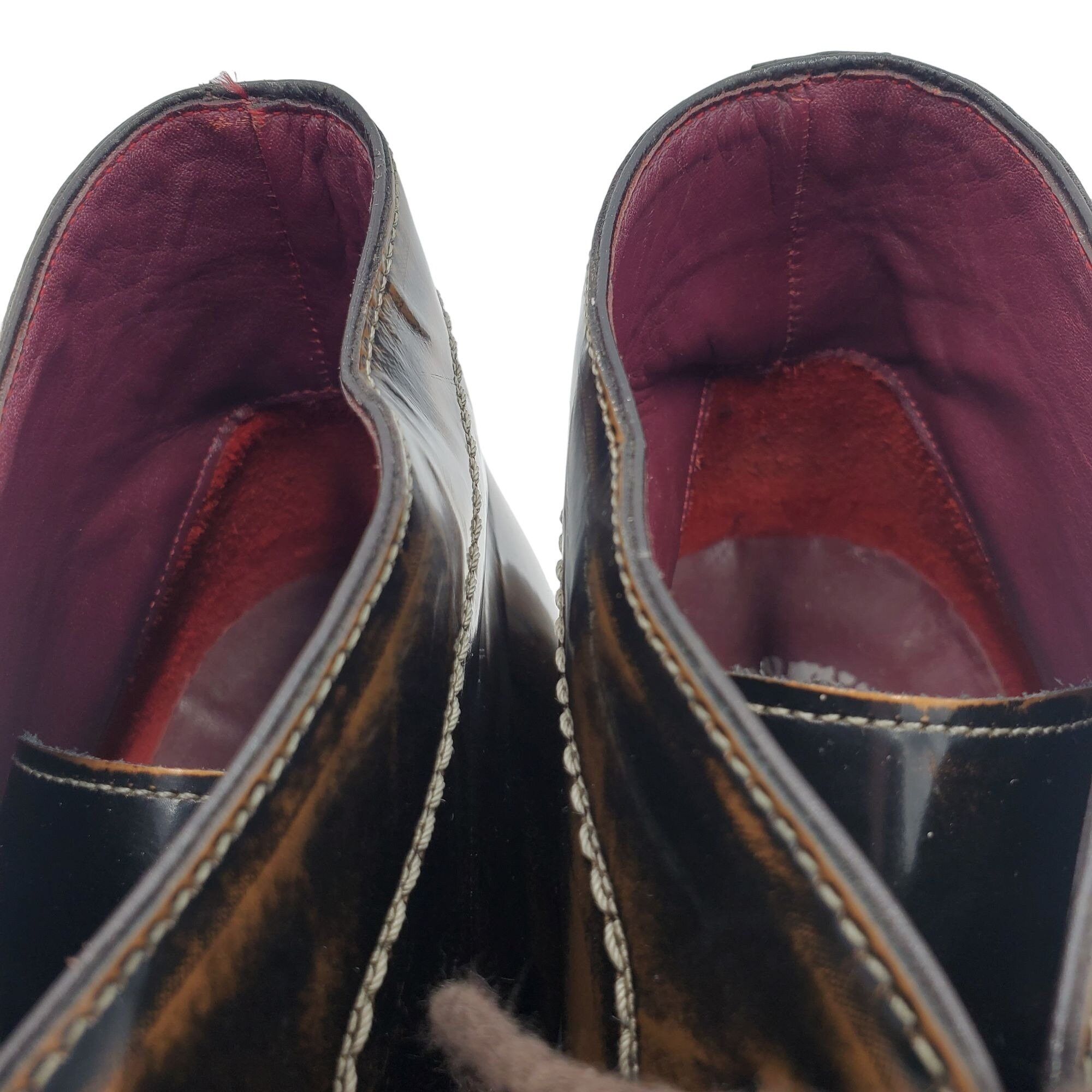 Mezlan Mezlan Spain Antiqued Brown Gloss Leather Chukka Boots 12M Size US 12 / EU 45 - 12 Thumbnail