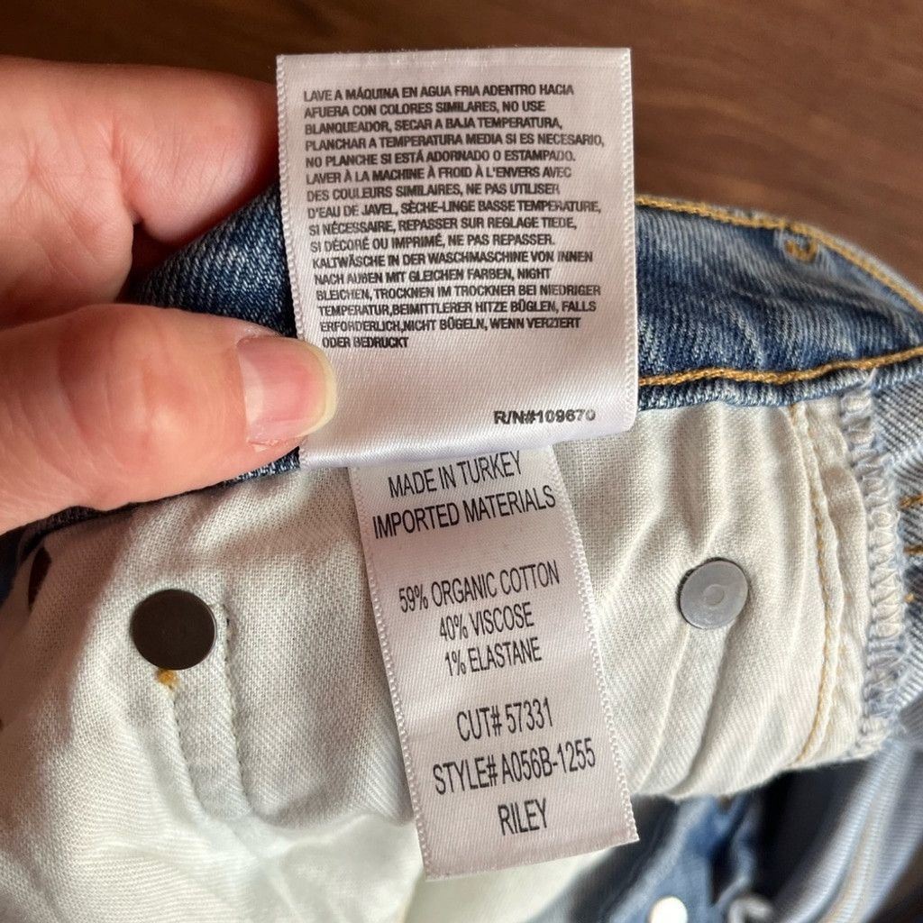 Agolde 👖 AGOLDE Riley Ripped Lightwash Denim Jeans – Size 32 Size 32" / US 10 / IT 46 - 11 Thumbnail