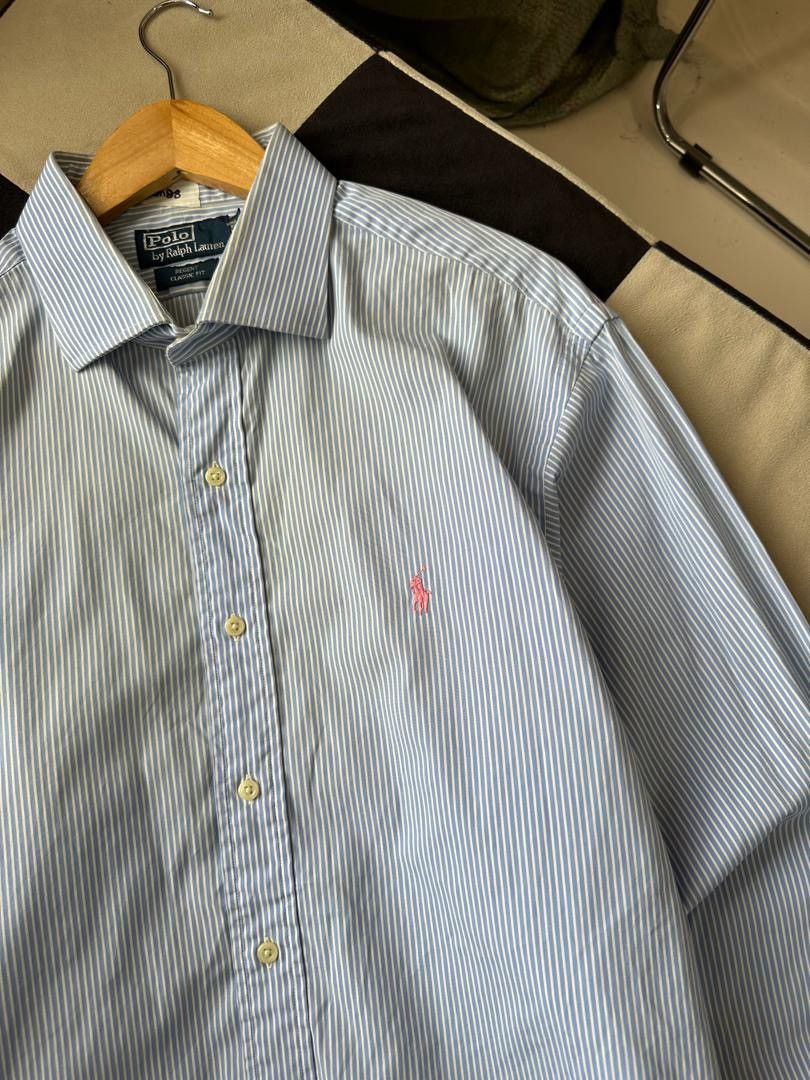 Polo Ralph Lauren × Ralph Lauren × Vintage POLO RALPH LAUREN STRIPE SHIRT Size US XXL / EU 58 / 5 - 2 Thumbnail