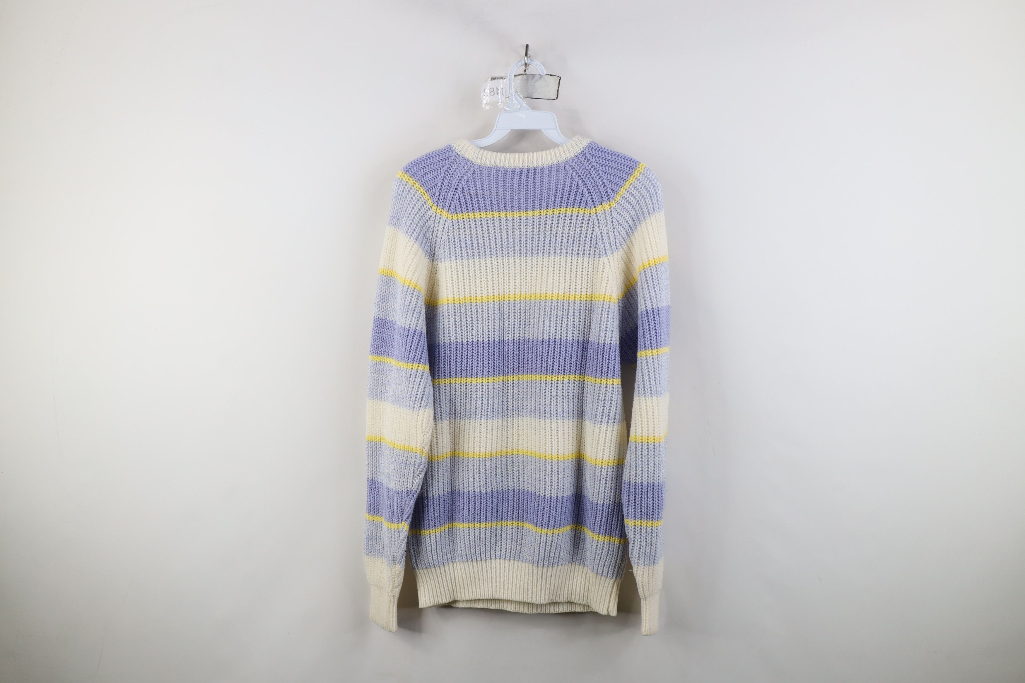 Vintage Vintage 70s Streetwear Striped Chunky Ribbed Knit Sweater Size S / US 4 / IT 40 - 9 Thumbnail