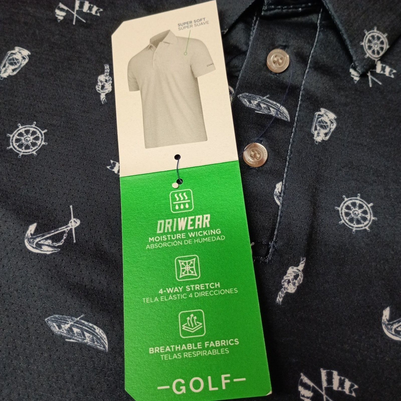 Chaps Chaps Golf Polo Shirt Men's Size S American Navy Stretch Size US S / EU 44-46 / 1 - 4 Thumbnail