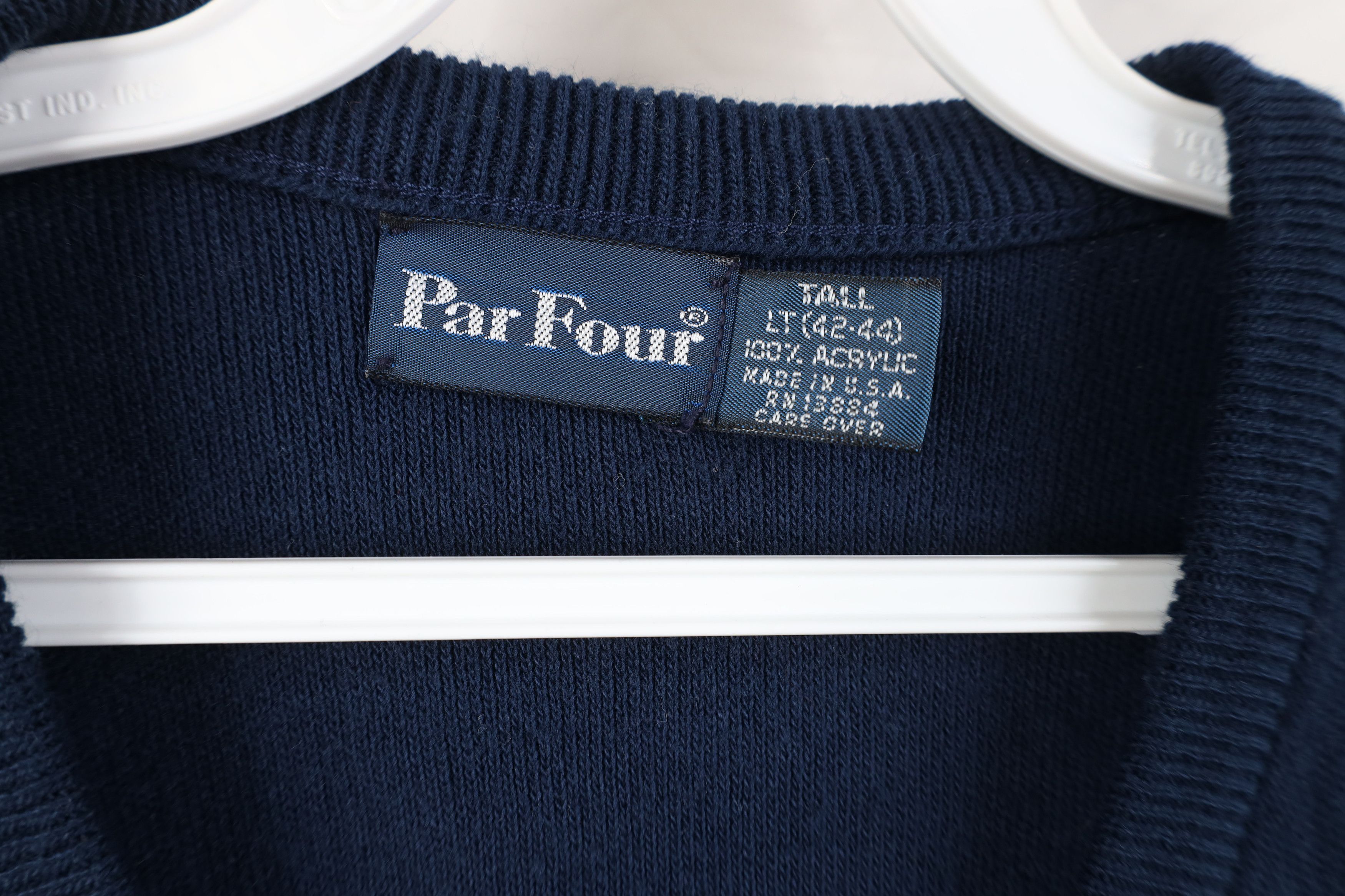 Vintage Vintage 70s Streetwear Knit V-Neck Sweater Vest Blue USA Size US L / EU 52-54 / 3 - 4 Thumbnail