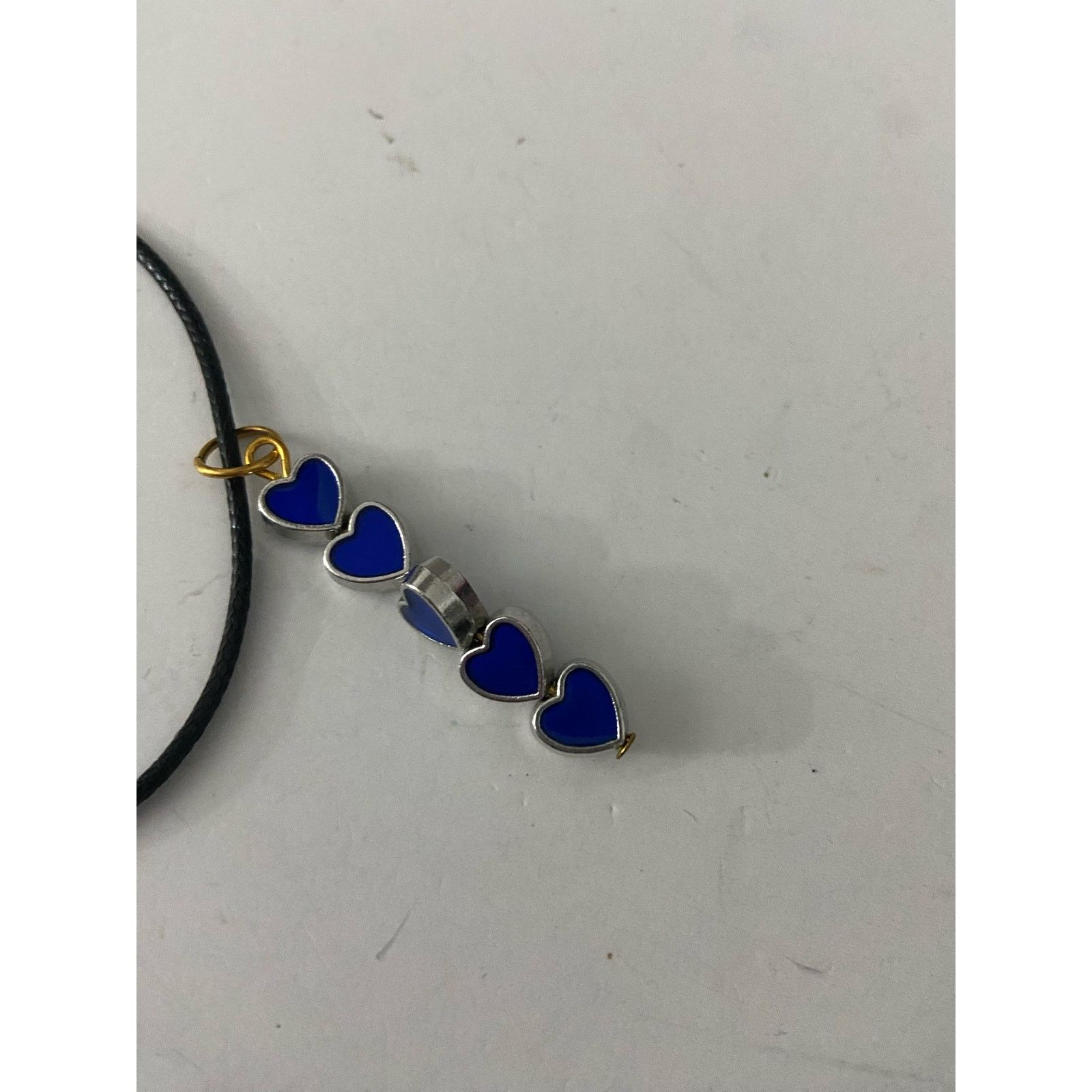 Handmade Handmade blue heart pendant necklace Size ONE SIZE - 2 Thumbnail