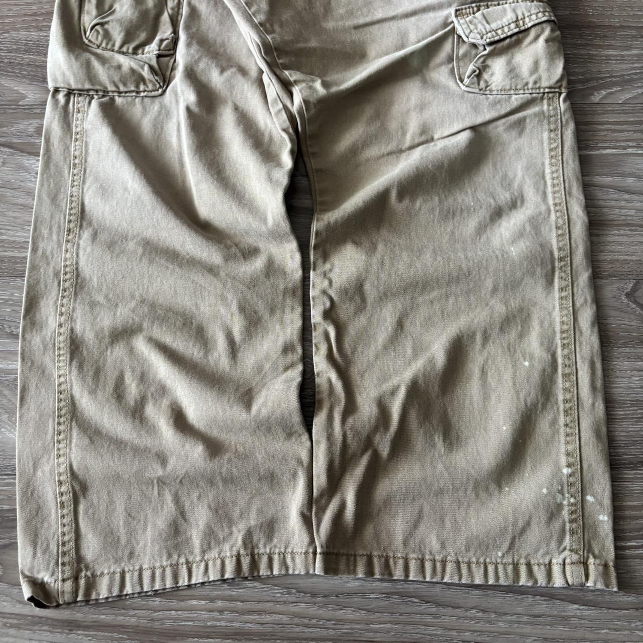 Japanese Brand Crazy Vintage Y2K/2000s Baggy Khaki Streetwear Skater Cargo Pants! 38x30 Size US 38 / EU 54 - 6 Thumbnail