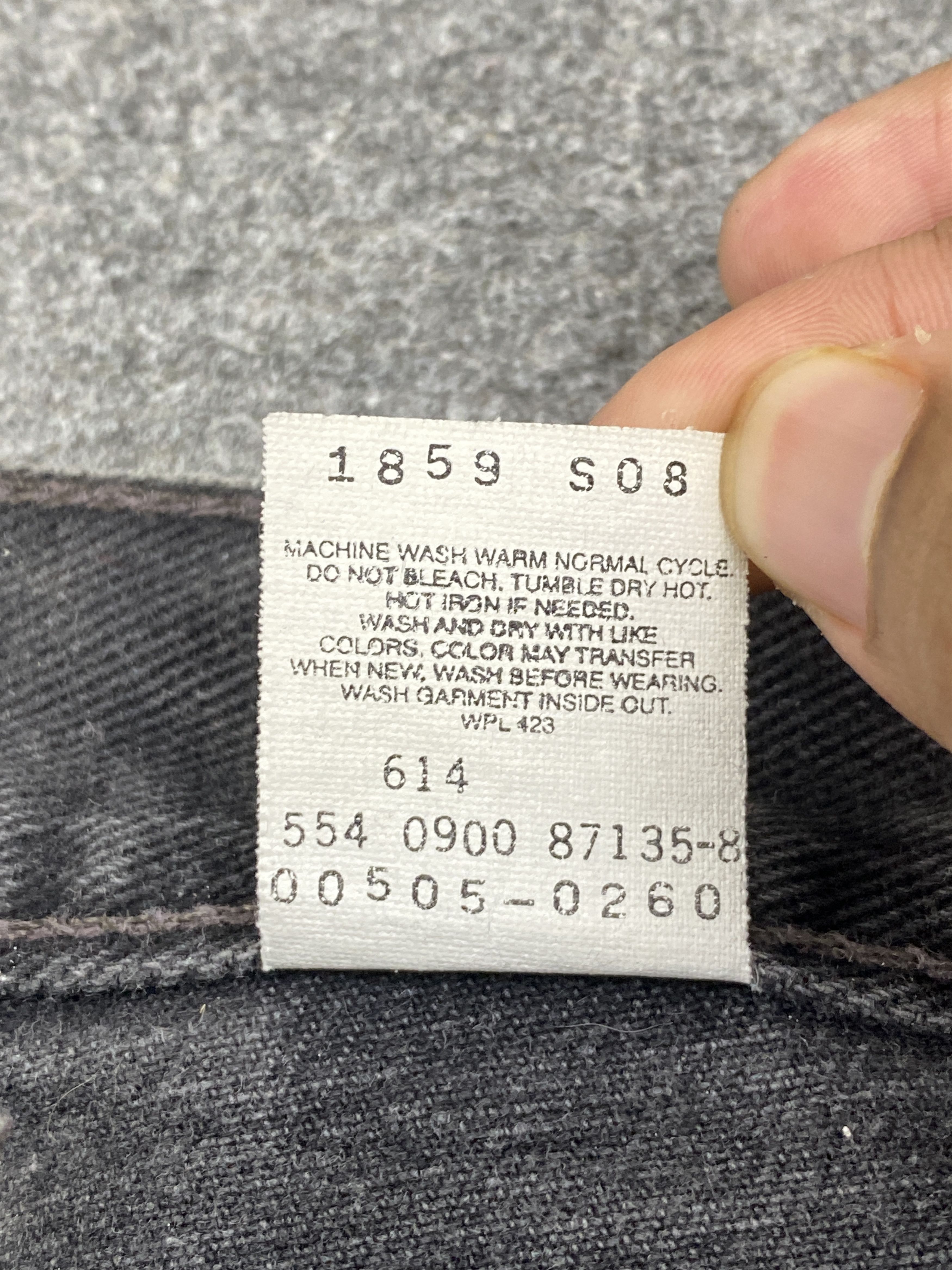 Levi's × Vintage Vintage 90s Levis 505 Faded Black Jeans DP2315 Size US 31 - 7 Thumbnail