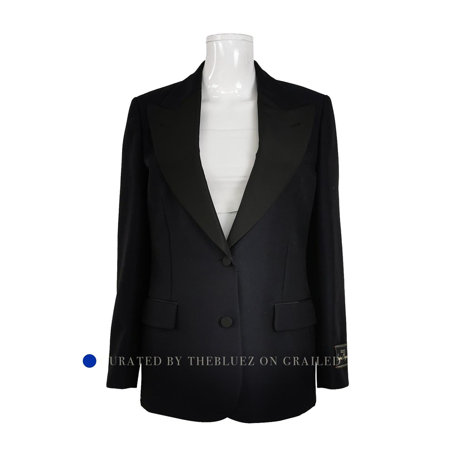 Gucci Elegant Black Tuxedo Blazer Size US M / EU 48-50 / 2 - 1 Thumbnail