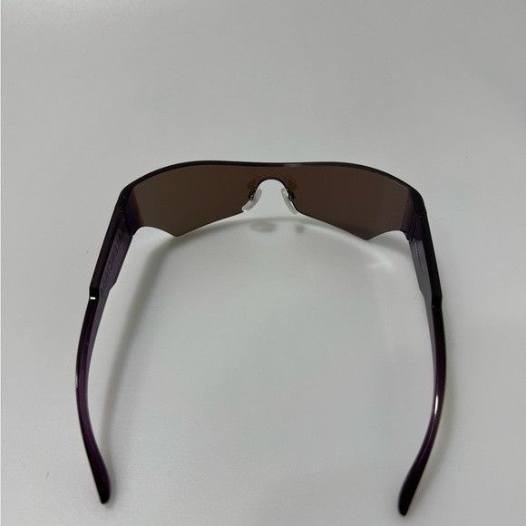 Balenciaga Balenciaga Mirrored Shield Sunglasses Blue Multi Size ONE SIZE - 4 Thumbnail