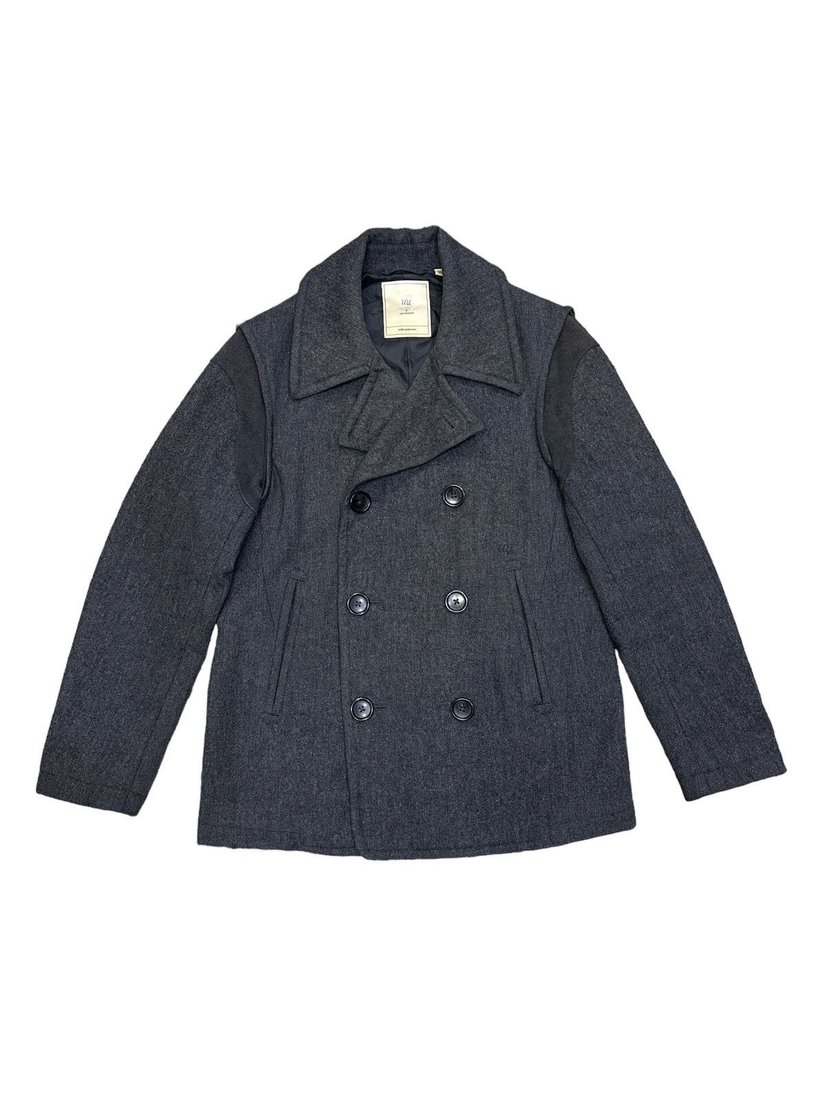 Jun Takahashi × Undercover × Uniqlo UNIQLO X UNDERCOVER DOUBLE BREASTED PEA COAT WOOL MIX JACKET Size US S / EU 44-46 / 1 - 1 Thumbnail