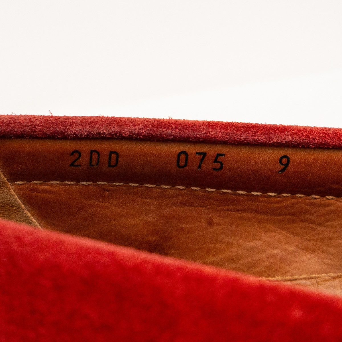 Prada Men’s Size 10 Red Suede Loafers Burgundy Suede Loafers | PRADA main image 4
