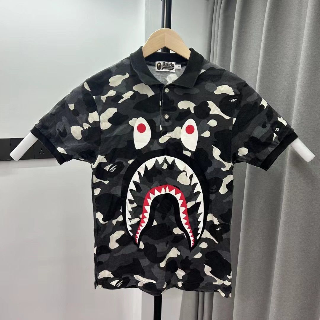 Bape CITY CAMO SHARK POLO | Grailed