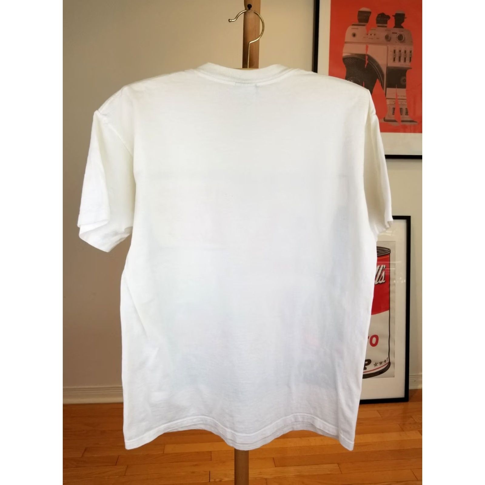 Vintage VINTAGE 94' ELVIS T-SHIRT WHITE COTTON SZ L MENS Size US L / EU 52-54 / 3 - 5 Thumbnail