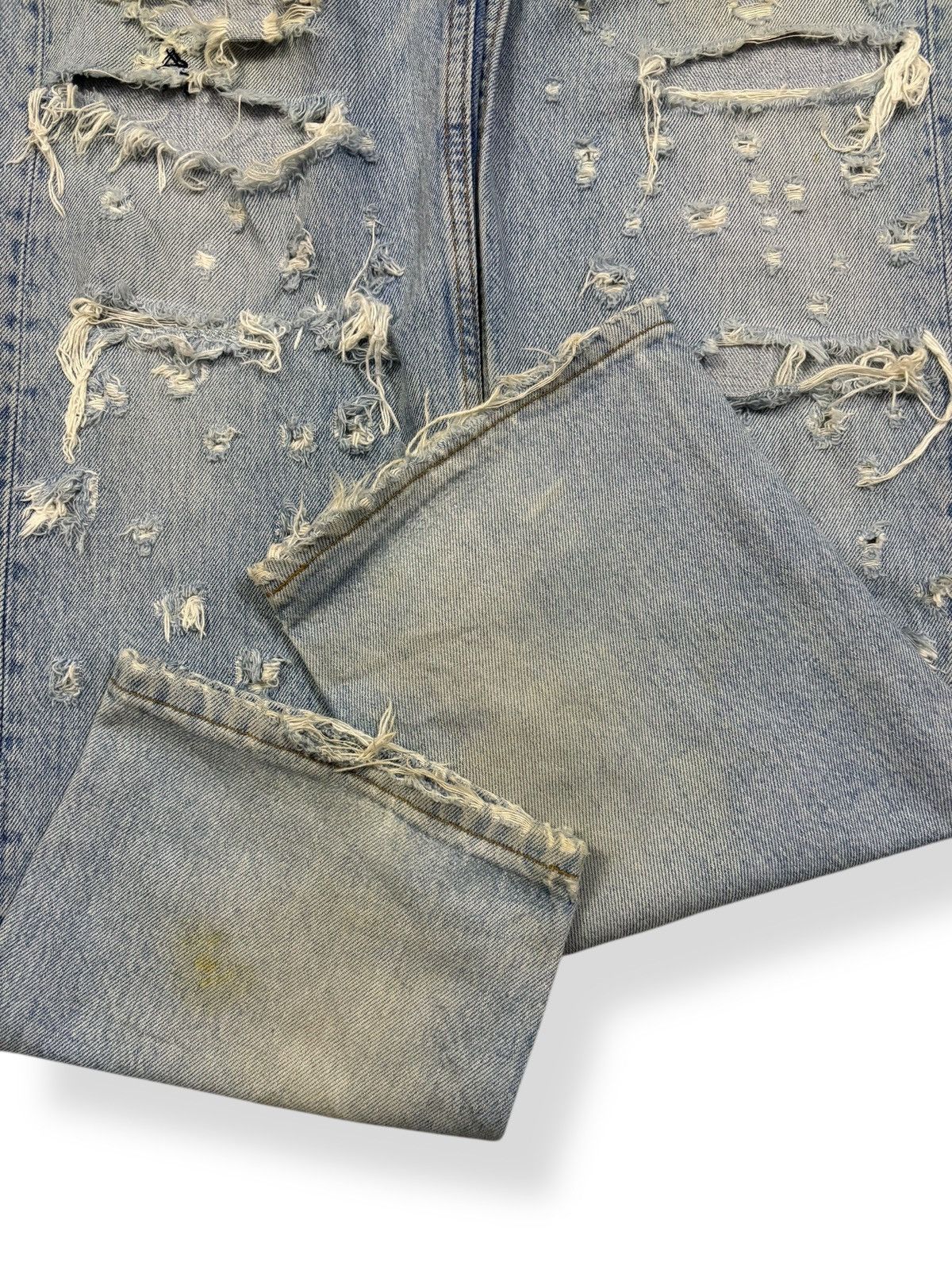 Levi's Vintage 90s Levis 501 Rusty Mud Wash Distressed Grunge Jeans Size US 31 - 11 Thumbnail