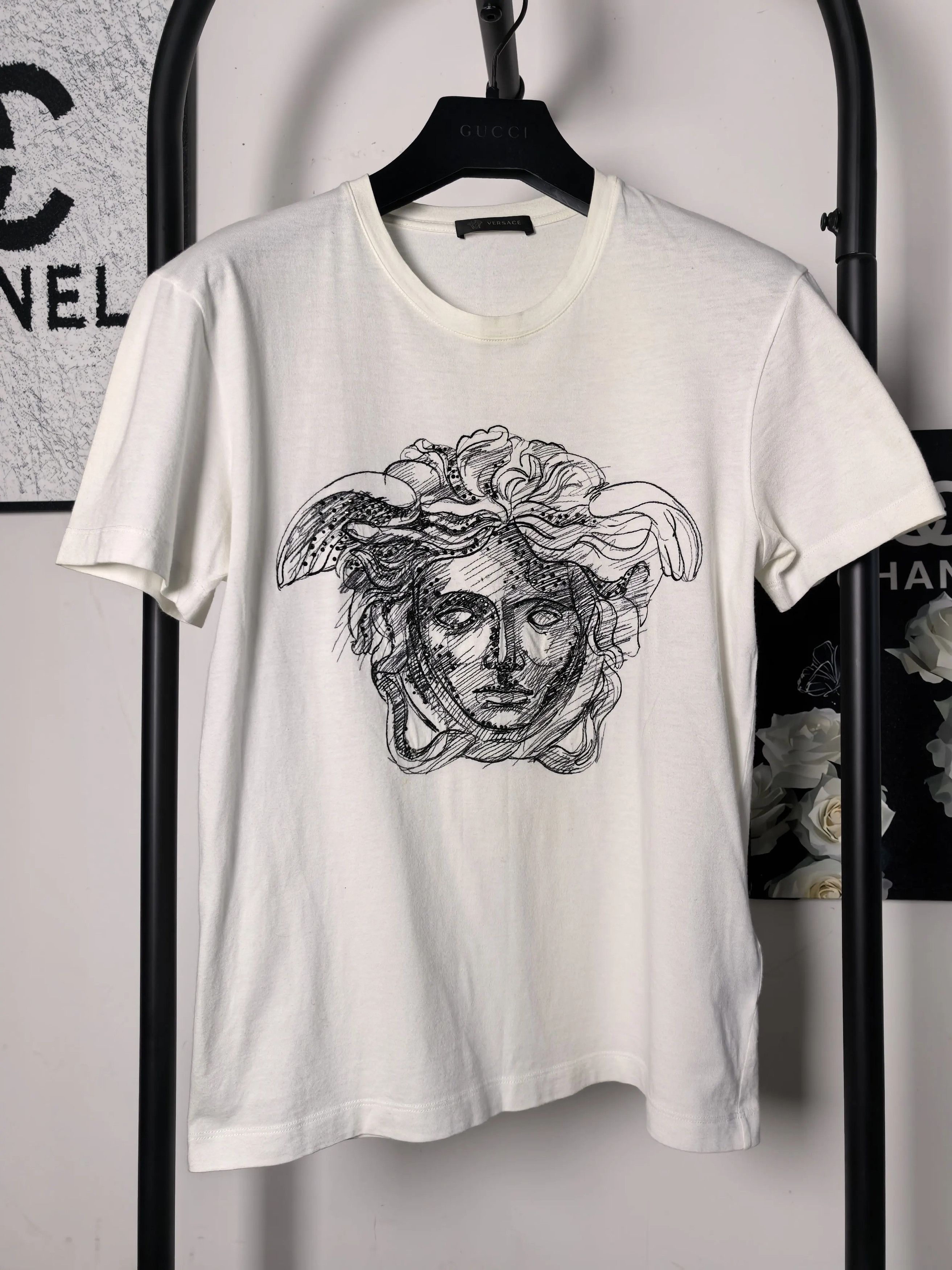 Versace Versace White T-Shirt m Men Size US M / EU 48-50 / 2 - 1 Thumbnail