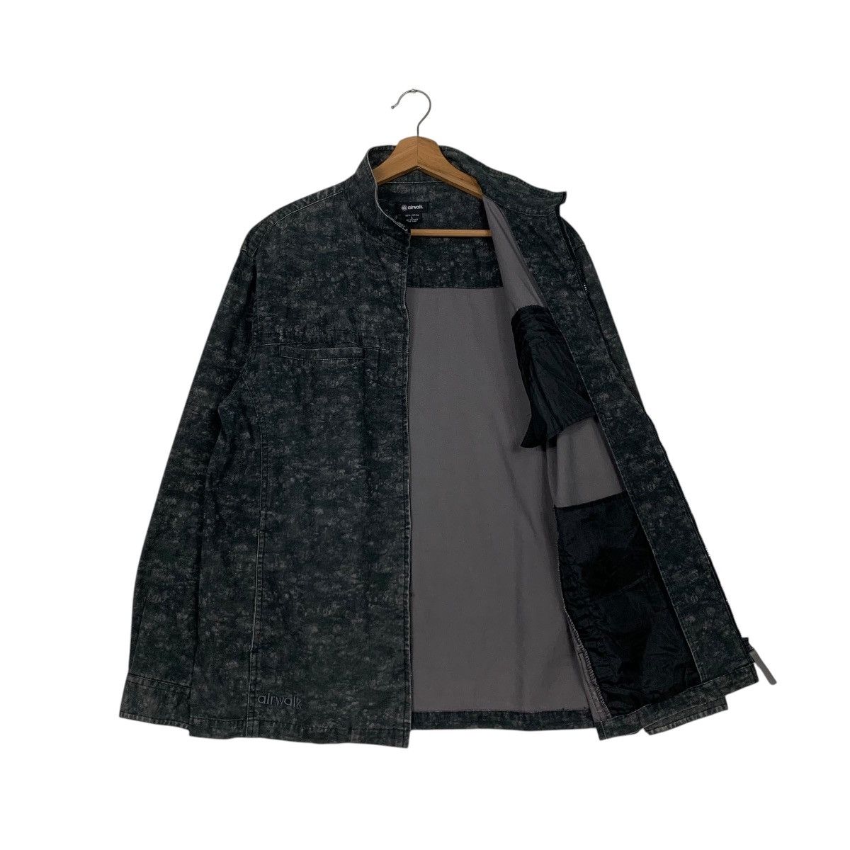 Airwalk AIRWALK Turtleneck 4 Pocket Acid Wash Jacket #2515-C114 Size US L / EU 52-54 / 3 - 8 Thumbnail