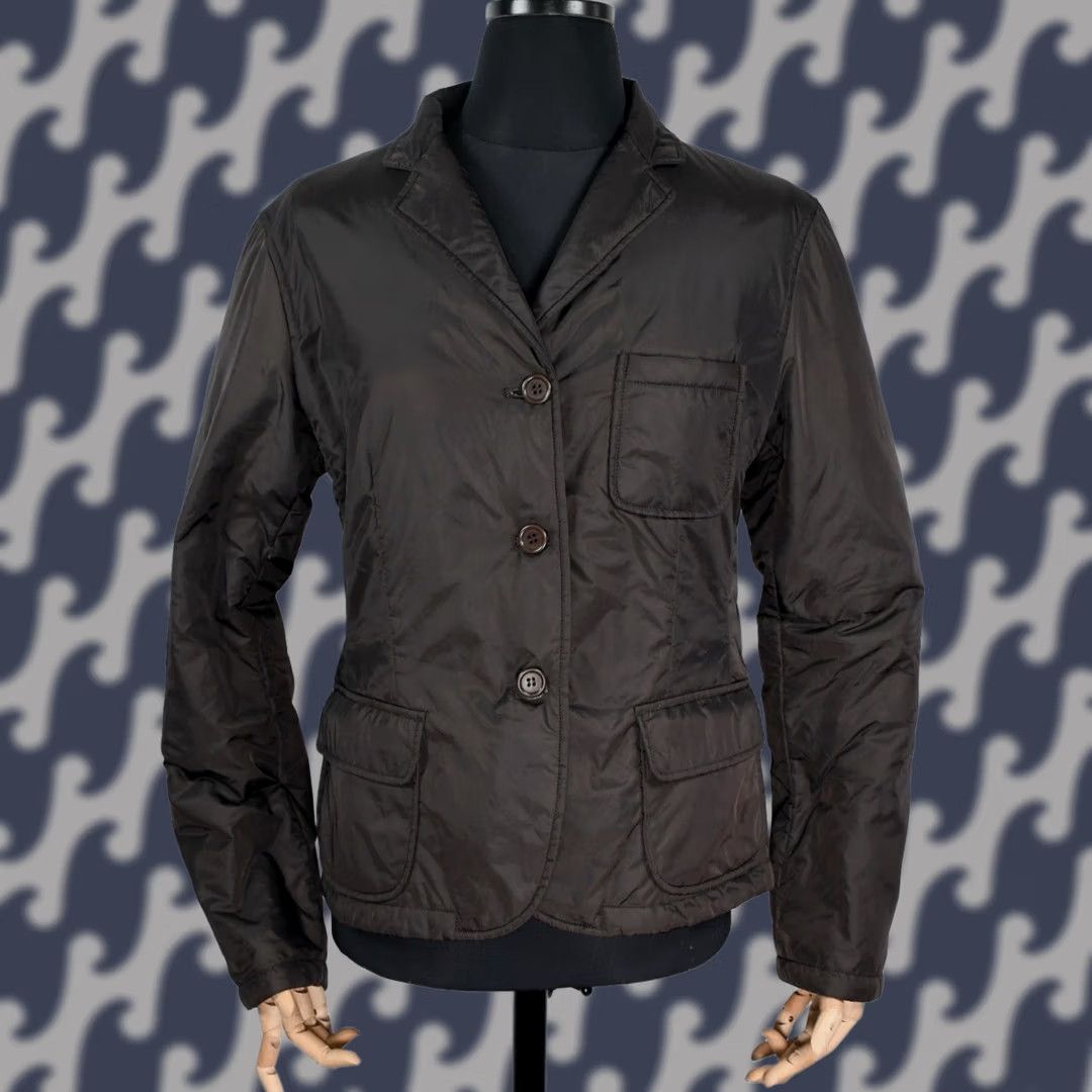 Aspesi Aspesi Jacket Women XL Brown Long Sleeve Winter Casual Solid Polyamide Jacket NSR Size XL / US 12-14 / IT 48-50 - 1 Thumbnail