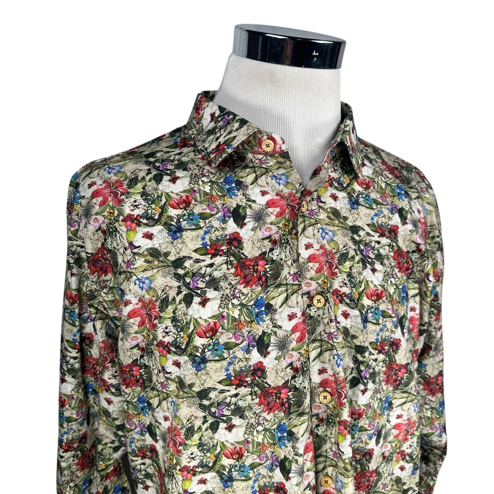 Jared Lang Jared Lang Floral Shirt Men’s 3XL XXXL Multicolor Button Up Size US XXL / EU 58 / 5 - 2 Thumbnail