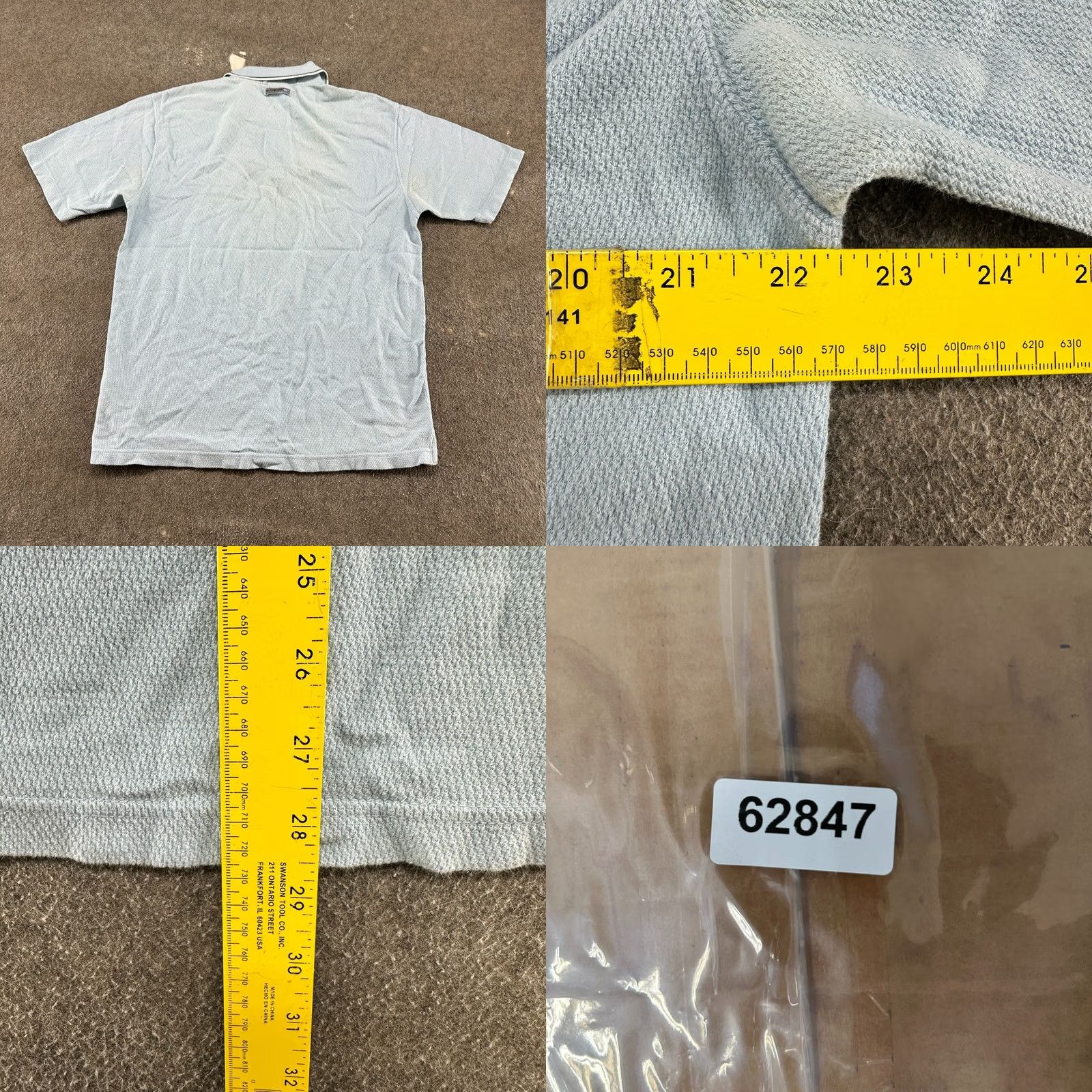 Quiksilver VINTAGE Quiksilver Polo Shirt Mens L Blue Short Sleeve Cotton Textured 90s Y2K Logo Size US L / EU 52-54 / 3 - 8 Thumbnail