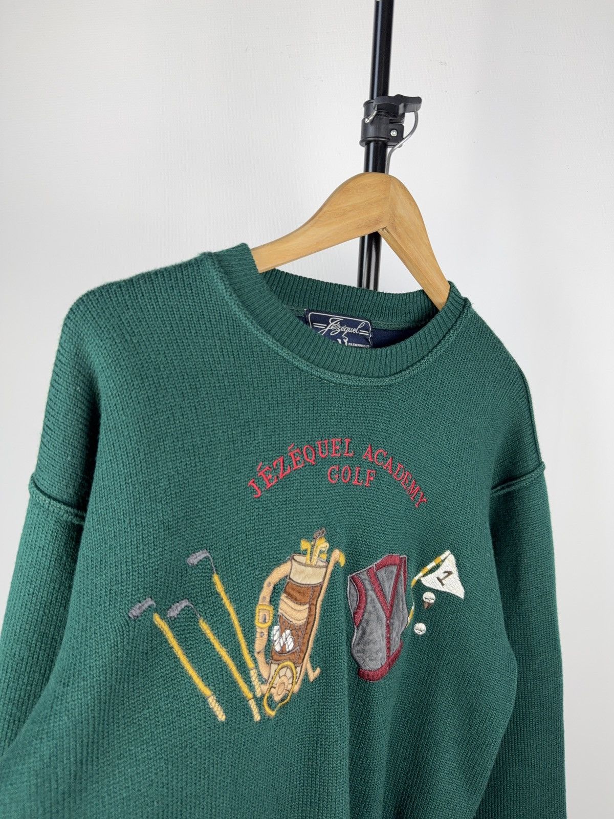 Designer × Vintage Vintage 90s Big LOGO golf wool knitted sweater Y2K Men’s Size US S / EU 44-46 / 1 - 3 Thumbnail