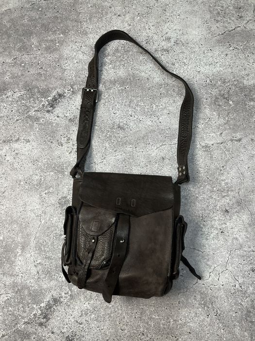 Diesel Vintage Y2K ARCHIVE Diesel multi pocket LEATHER bag | Grailed