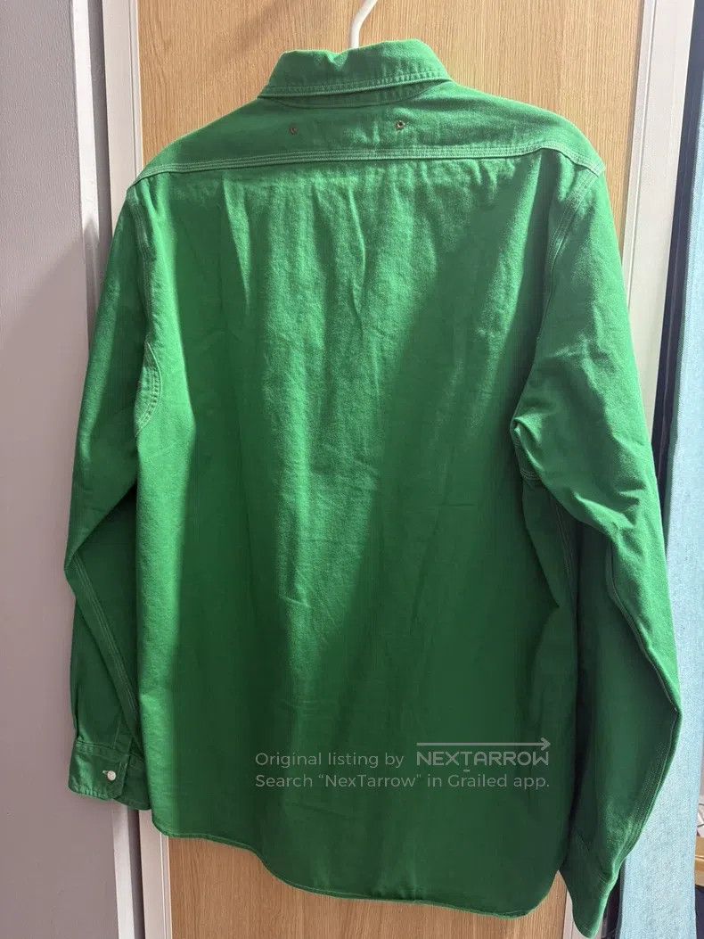 Nigel Cabourn Nigel Cabourn Military Style Long Sleeve Shirt Green Size US M / EU 48-50 / 2 - 2 Thumbnail
