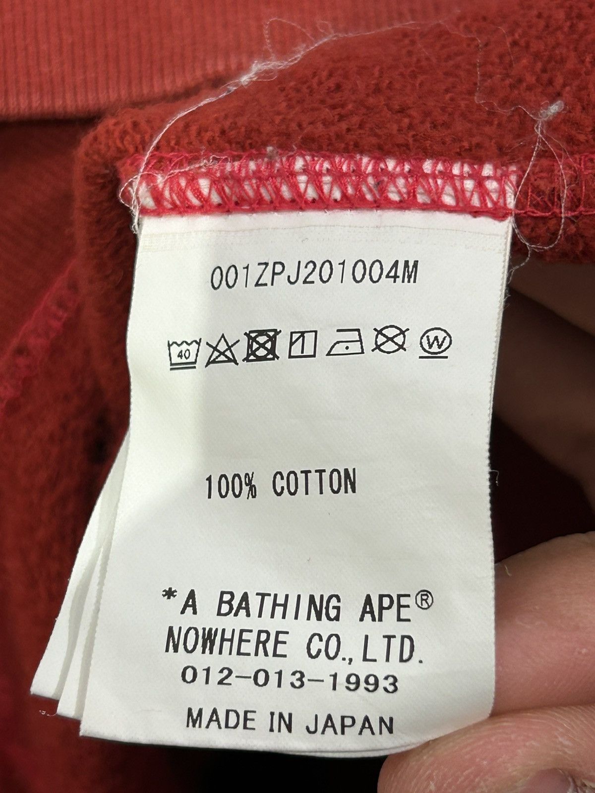 Bape Bape Panda Full Zip Hoodie Red Size US S / EU 44-46 / 1 - 8 Thumbnail