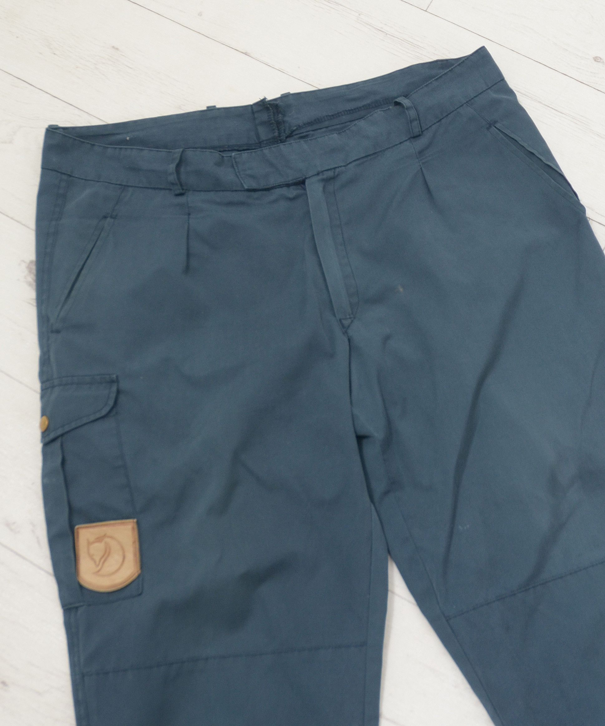 Fjallraven × Vintage Fjallraven 90s Vintage Cargo Pant Blue Outdoor Workwear Size US 38 / EU 54 - 2 Thumbnail