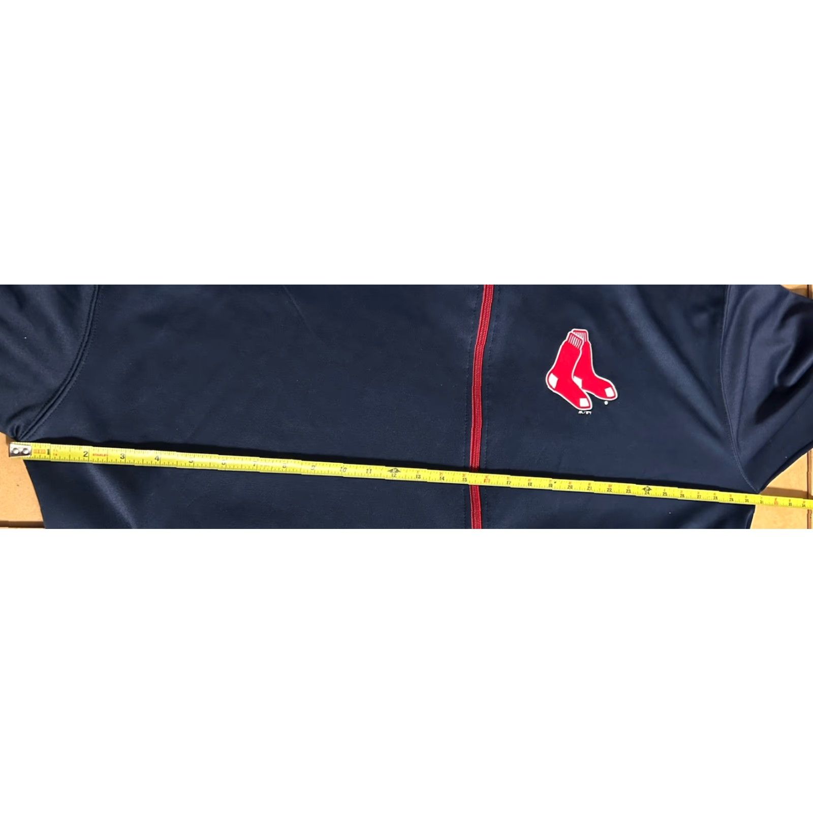 MLB Majestic Boston Red Sox Full Zip Hoodie Men 3XL Navy Blue Pockets MLB Baseball Logo Size US XXL / EU 58 / 5 - 7 Thumbnail