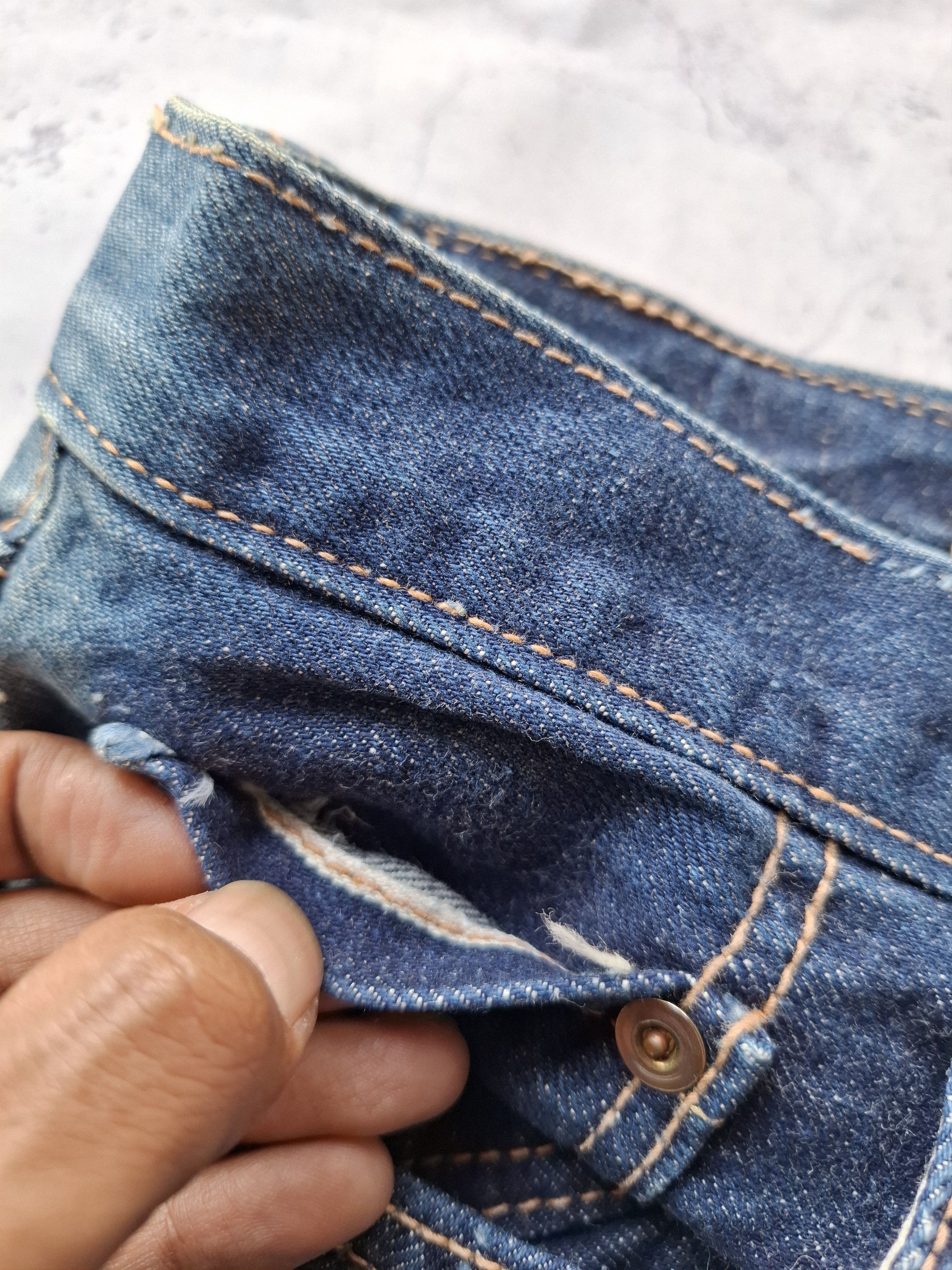 Vintage 80s vicerer half white selvedge bootcut jeans Size US 30 / EU 46 - 4 Thumbnail