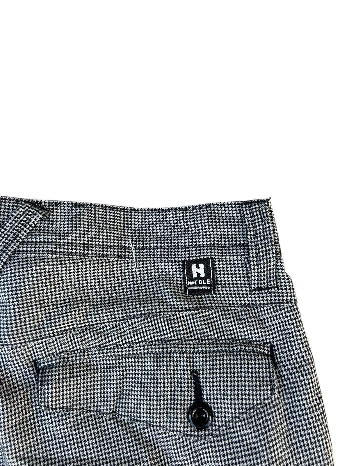 Nicole Club Nicole Hideaways Japan Houndstooth Cargo Flare Trouser Pant Size US 30 / EU 46 - 19 Thumbnail