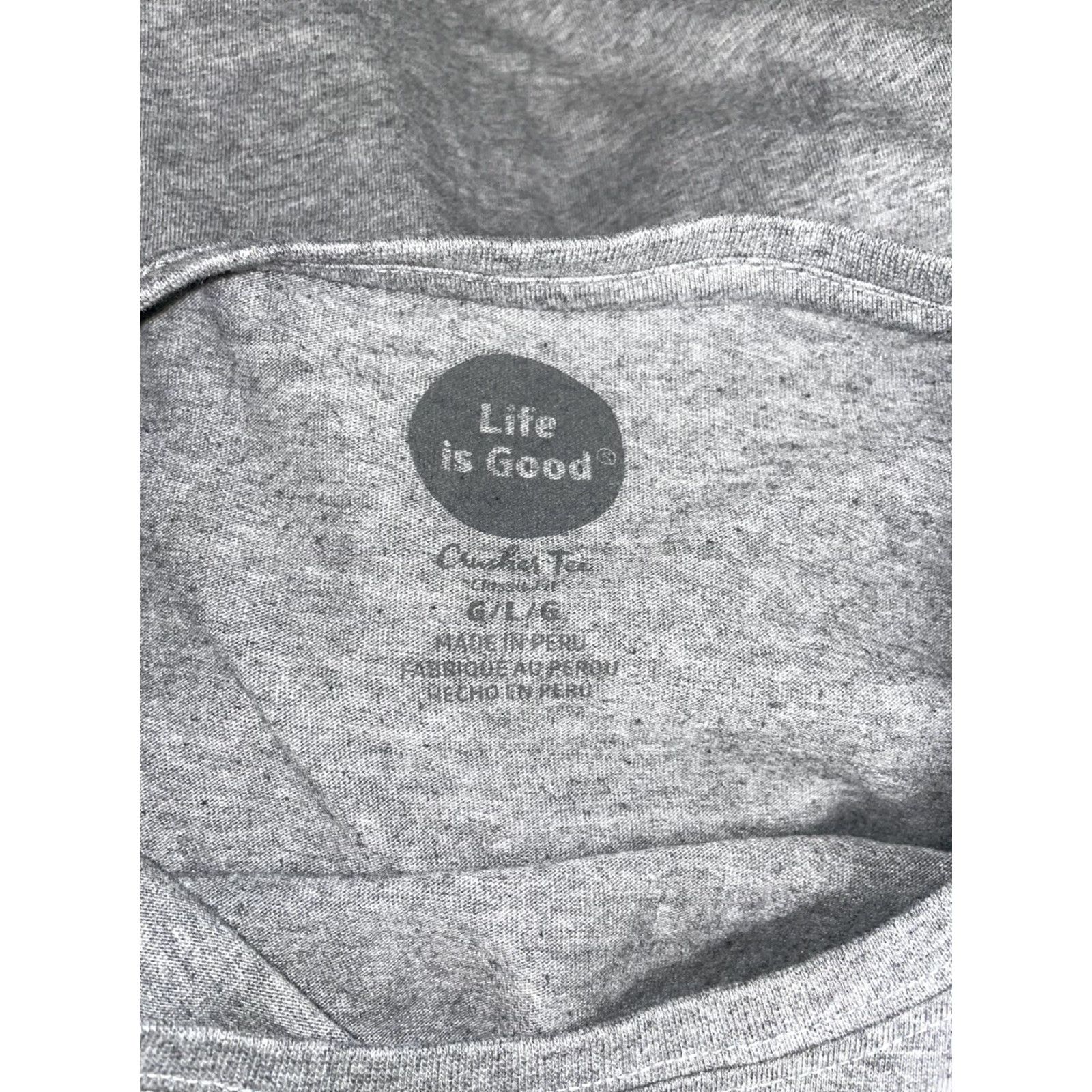 Life is Good Life IS Good T-Shirt Mens L Gray Graphic Size US L / EU 52-54 / 3 - 6 Thumbnail