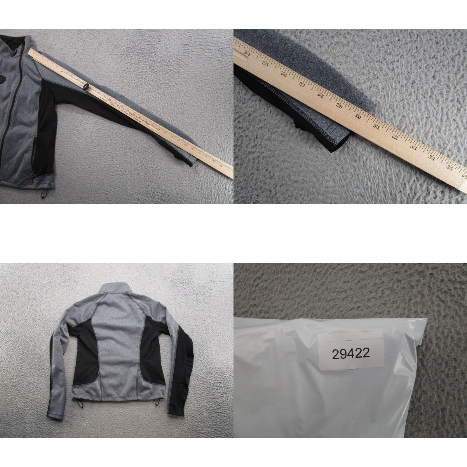 Harley Davidson VINTAGE Harley-Davidson Jacket Womens M Asymmetric Full Zip Wind Thermal Motorcycle Size M / US 6-8 / IT 42-44 - 8 Thumbnail
