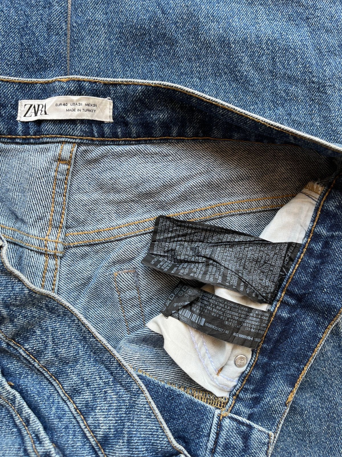 Zara Zara Jeans Regular Blue Buttonfly Size US 32 / EU 48 - 4 Thumbnail