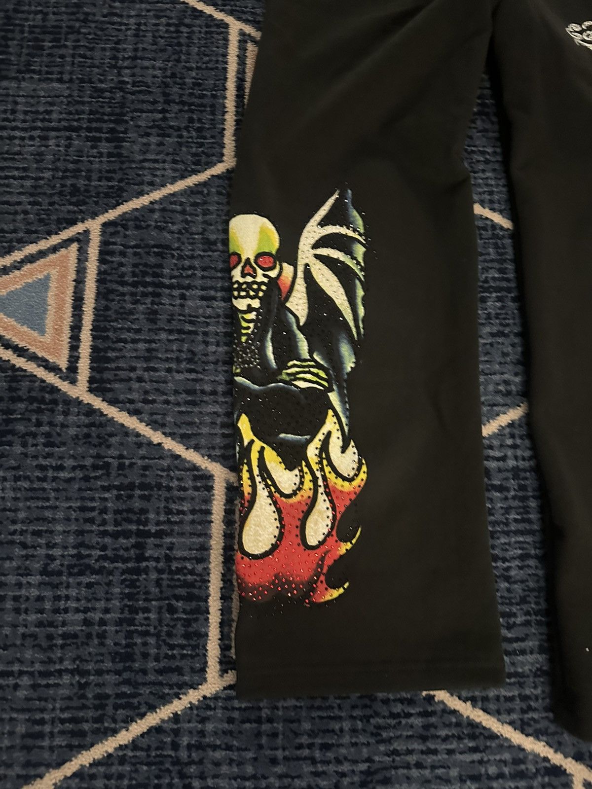 Complex × Ed Hardy × Ken Carson ED HARDY X KEN KARSON CONPLEXCON EXCLUSIVE SWEATPANTS Size US 34 / EU 50 - 2 Thumbnail