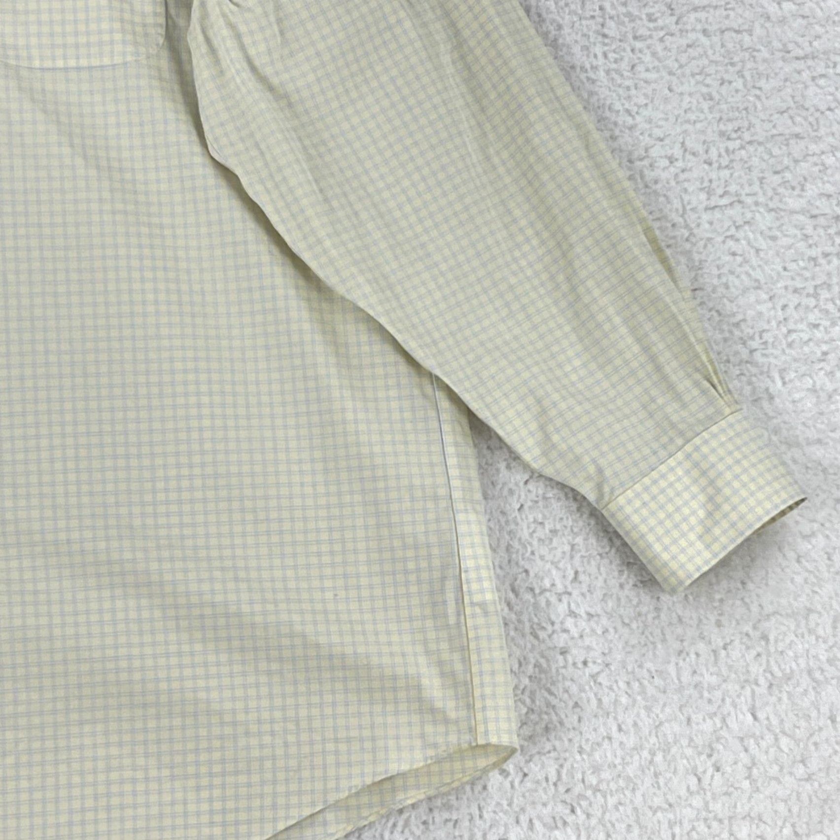 Brooks Brothers Brooks Brothers Button-Down Shirt Mens Large Yellow Plaid Long Sleeve Cotton Spandex Dress Shirt Size US L / EU 52-54 / 3 - 4 Thumbnail