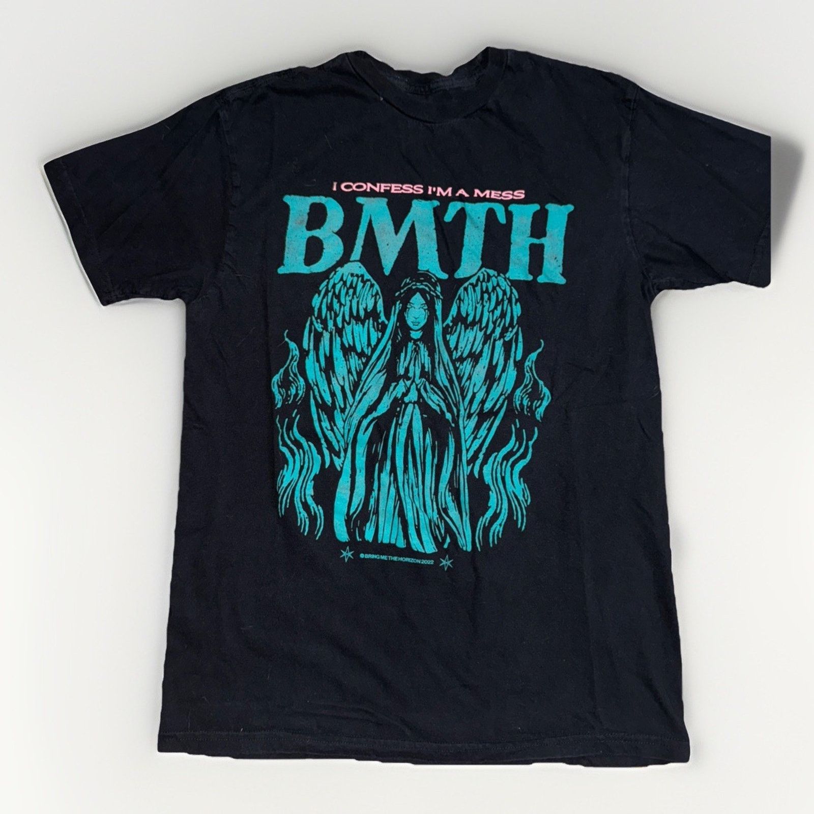 Bring Me The Horizon 'Plague' Logo Official Women's T-Shirt - Skinny Fit (White, Size S) 8 thumbnail image