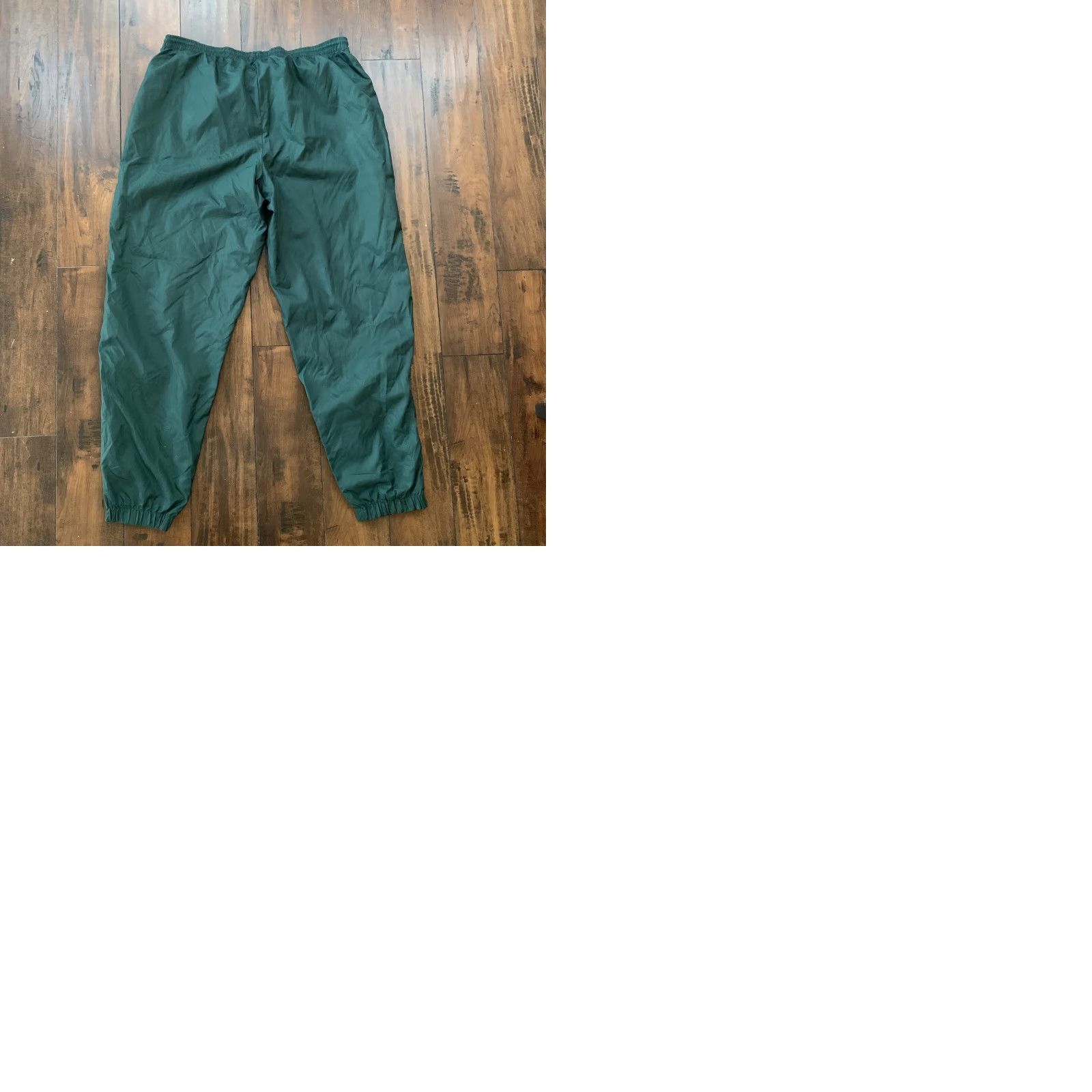 Nike VINTAGE Nike Track Pants Mens XL Green Soccer Jogger 90s 80s Essential Basic Elastic Waist Drawstring Size US 36 / EU 52 - 9 Thumbnail