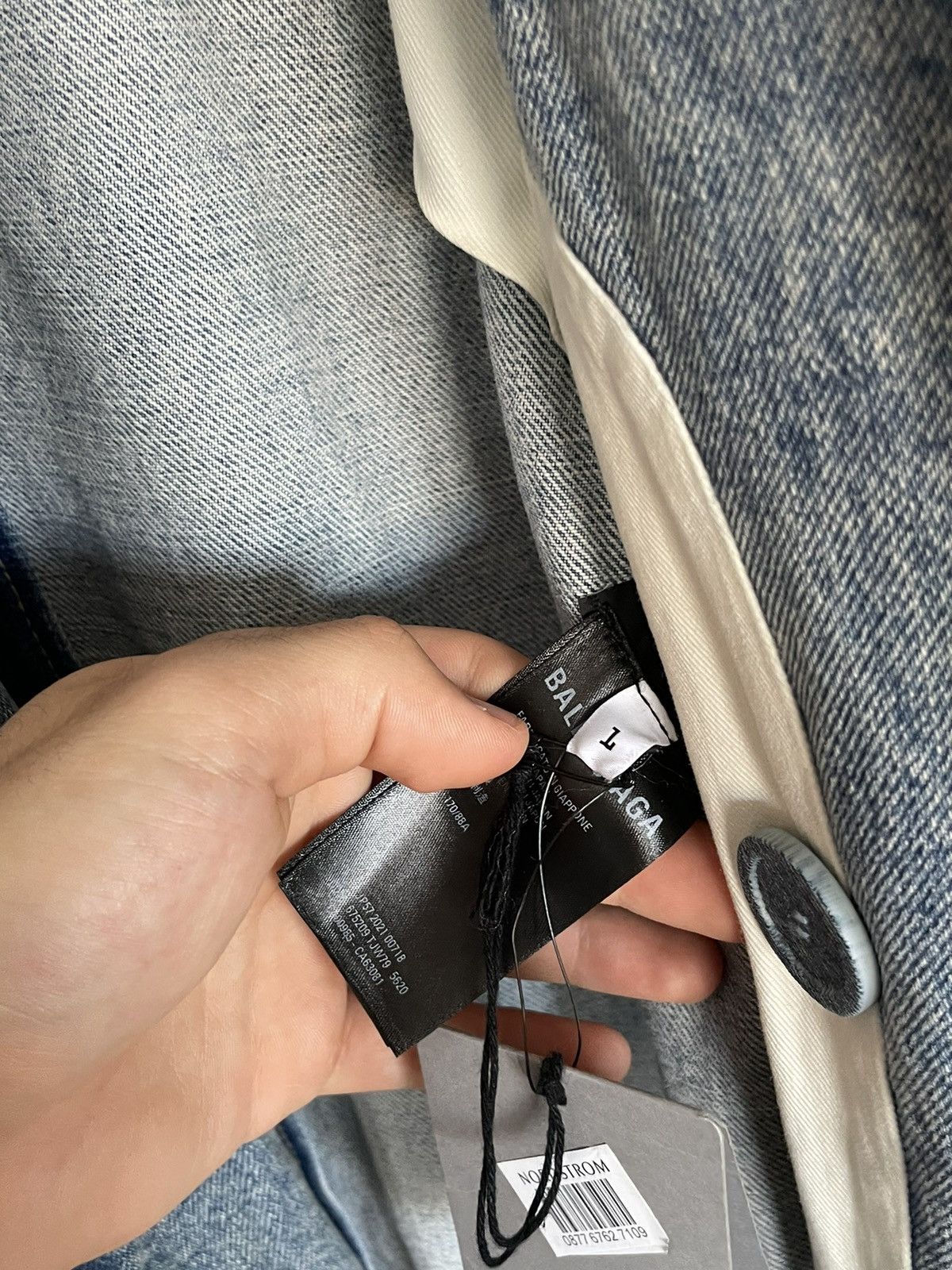 Balenciaga Balenciaga Denim Boxy Long Coat Size US S / EU 44-46 / 1 - 10 Thumbnail