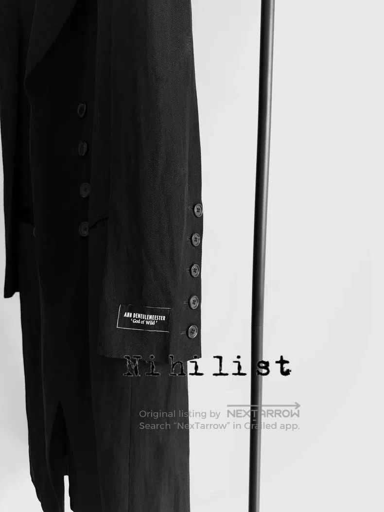 Ann Demeulemeester Ann Demeulemeester Size M black coat Size M / US 6-8 / IT 42-44 - 2 Thumbnail