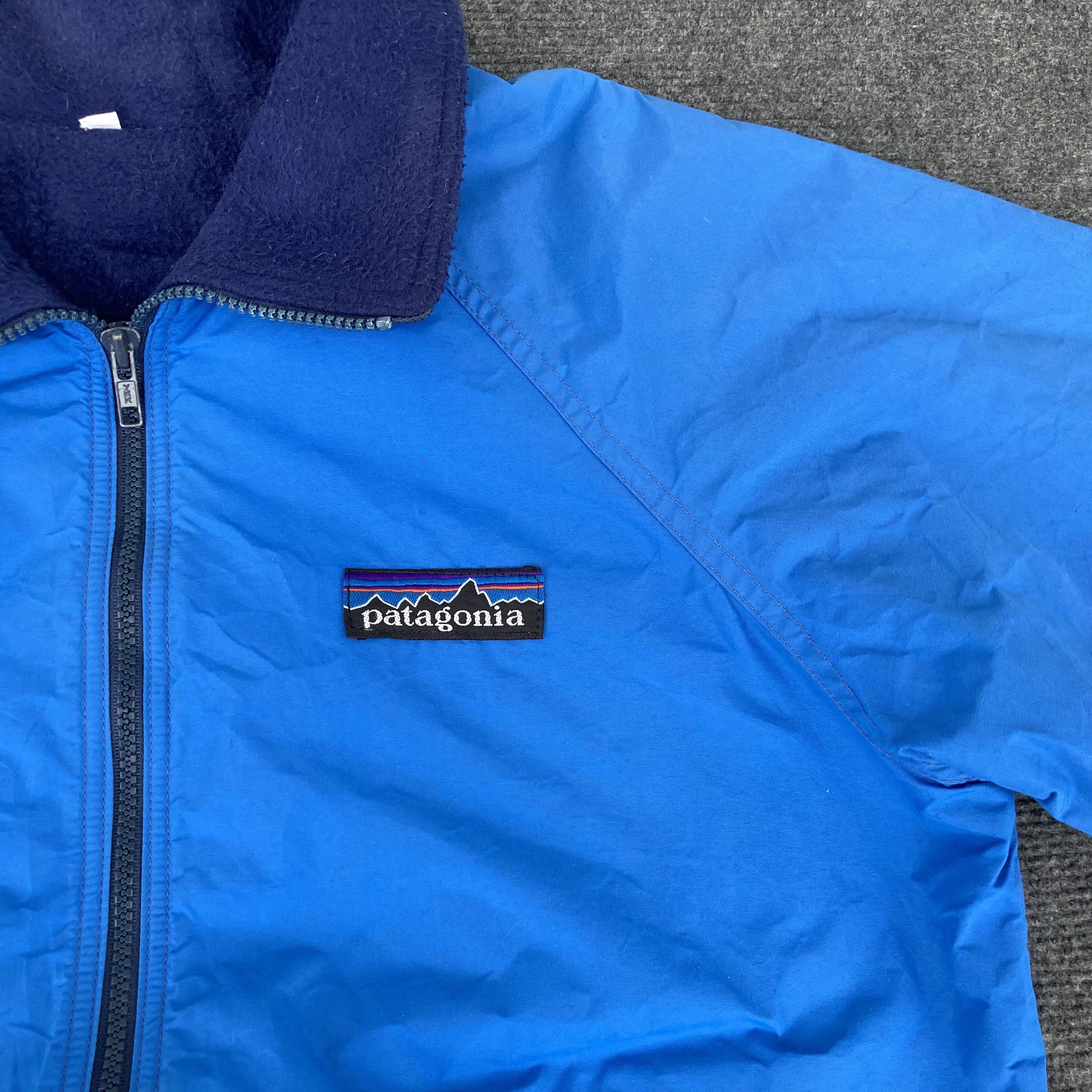 Patagonia × Vintage Vtg Patagonia Sherpa Lining Blue Bomber Jacket Size US M / EU 48-50 / 2 - 4 Thumbnail