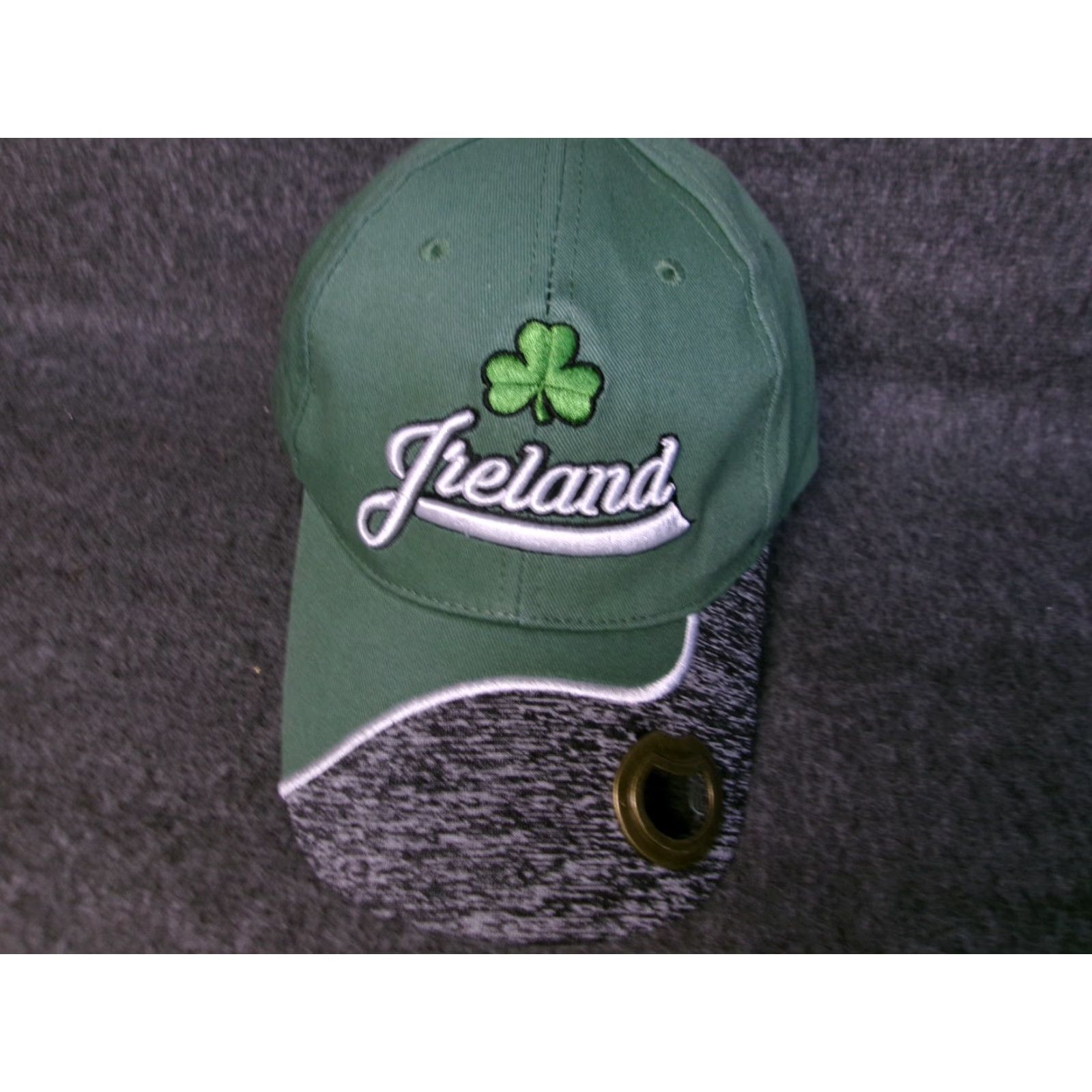 Vintage VINTAGE Super Green Apparel Hat Cap Strap Back Adjustable Adult Green Ireland Shamrock Size ONE SIZE - 2 Thumbnail