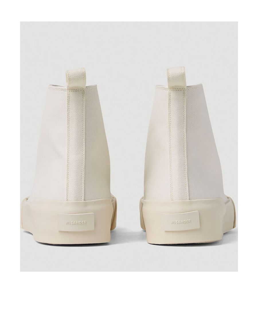 Jil Sander Jil Sander Canvas High-Top Sneakers Off-White Size US 7 / EU 40 - 5 Thumbnail