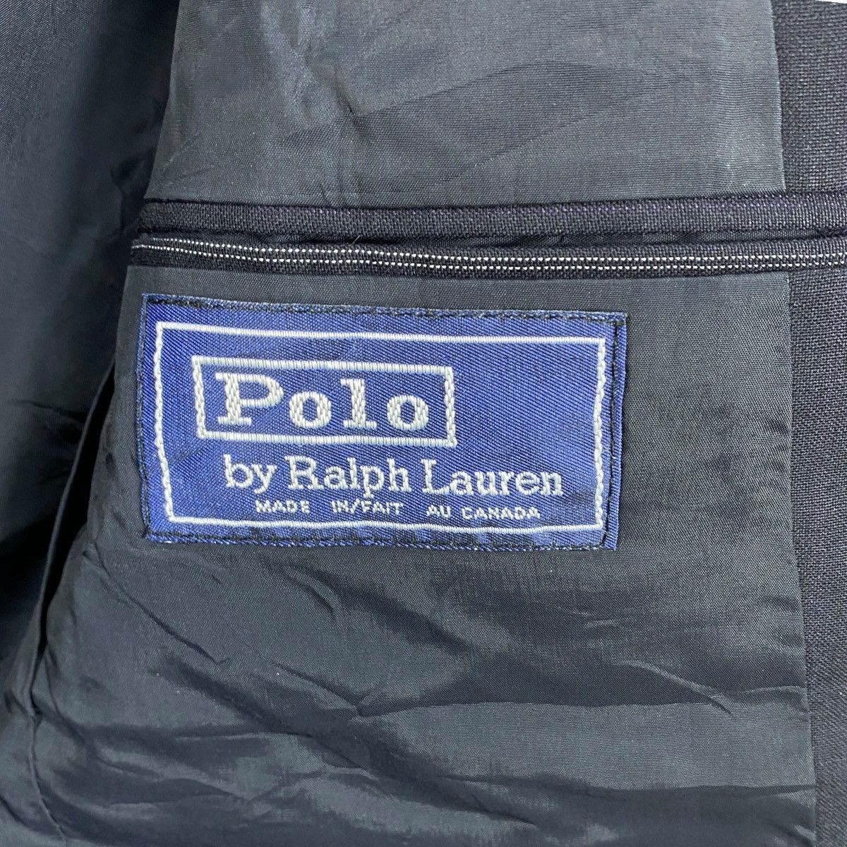 Polo Ralph Lauren Vintage POLO RALPH LAUREN Pinstripes 2 Button Blazer Coat Size 40R - 6 Thumbnail