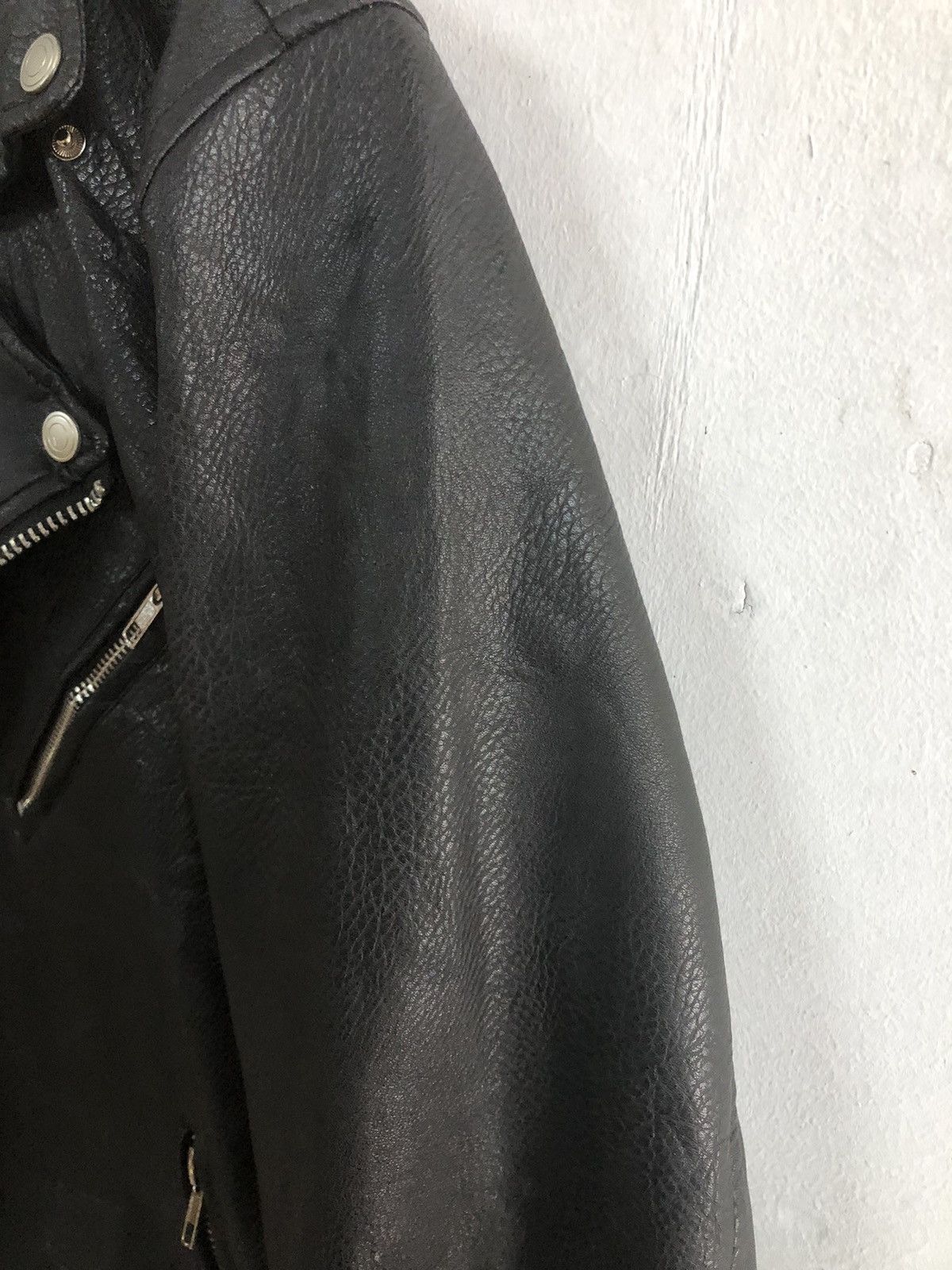 Designer × Japanese Brand vintage Y2K Leather Jacket Dress Volume Punk Design Size US M / EU 48-50 / 2 - 10 Thumbnail