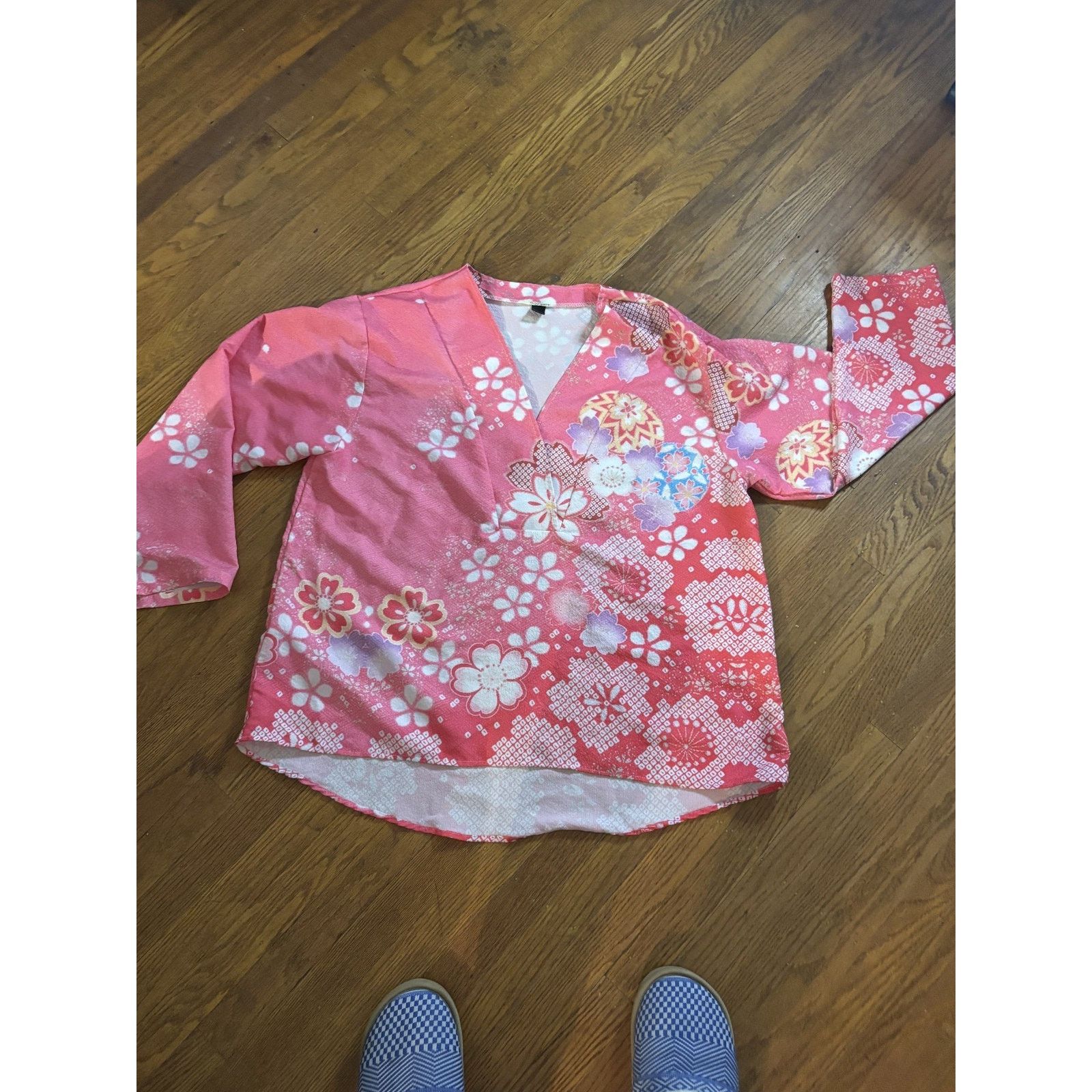 The Unbranded Brand Vtg Single Stitch Pink Floral Bandana Print Unbranded90s M/L Size XL / US 12-14 / IT 48-50 - 1 Thumbnail