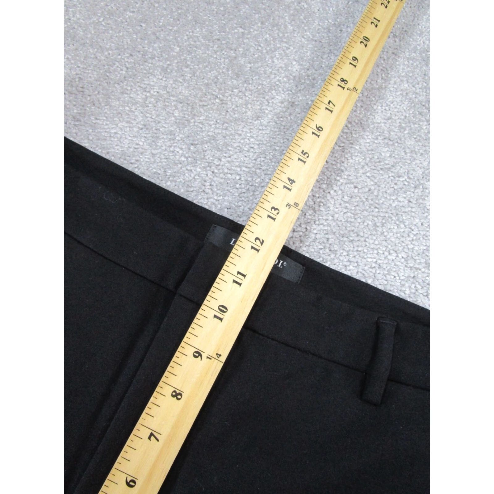 Vintage Liverpool Pants Women Slim Fit Ankle 33 Black Stretch Liverpool Brand Modern Knit Fibers 33 Black Womens Pants 33 Slim Ankle Stretch Size 24" / US 00 / IT 34 - 6 Thumbnail