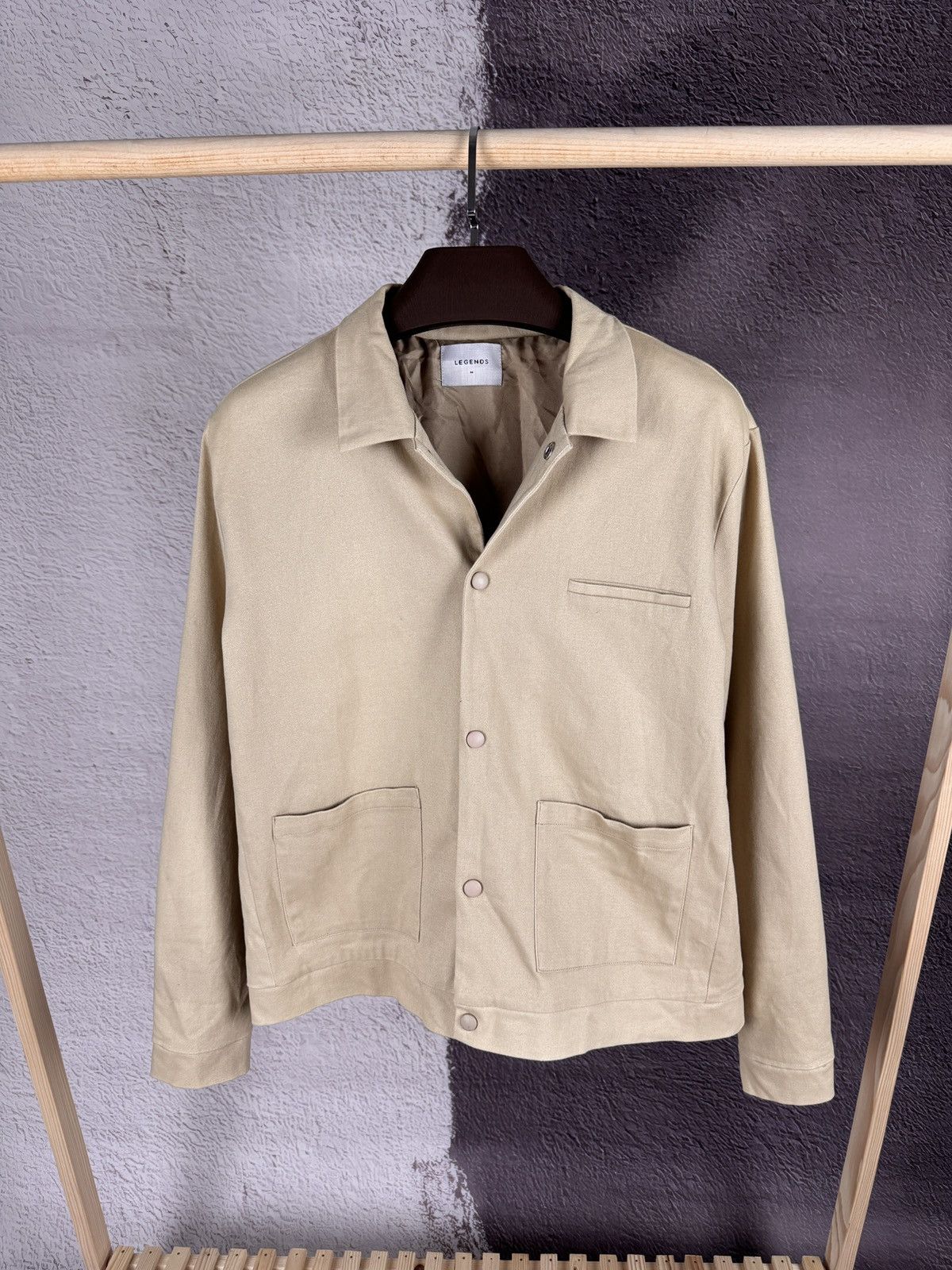 Flannel Legends beige coach jacket bomber flannel Size US M / EU 48-50 / 2 - 1 Thumbnail