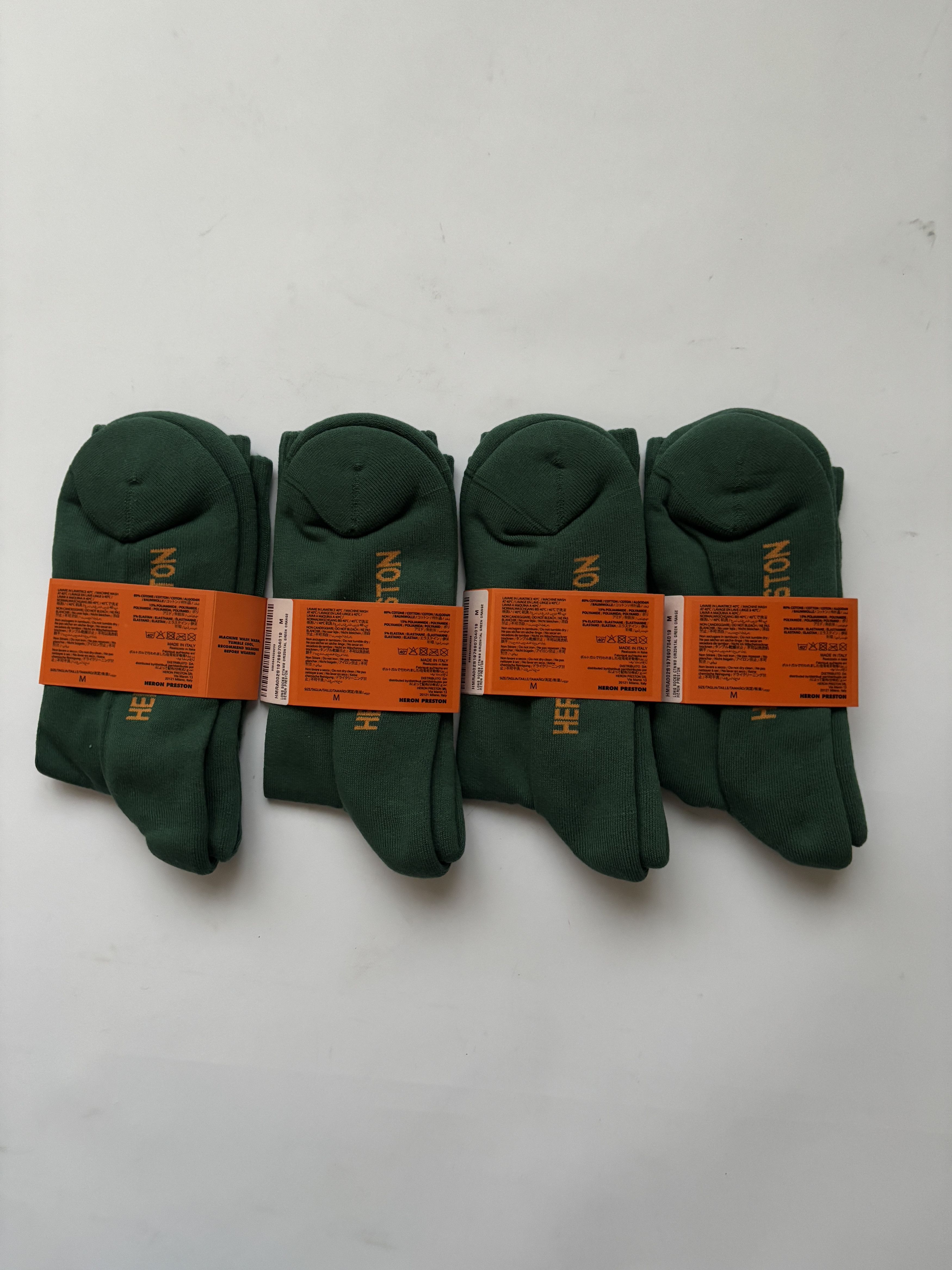 Heron Preston ⚡️QUICK SALE⚡️Bundle Pack 4 Heron Preston CTNMB Green Socks Size ONE SIZE - 4 Thumbnail