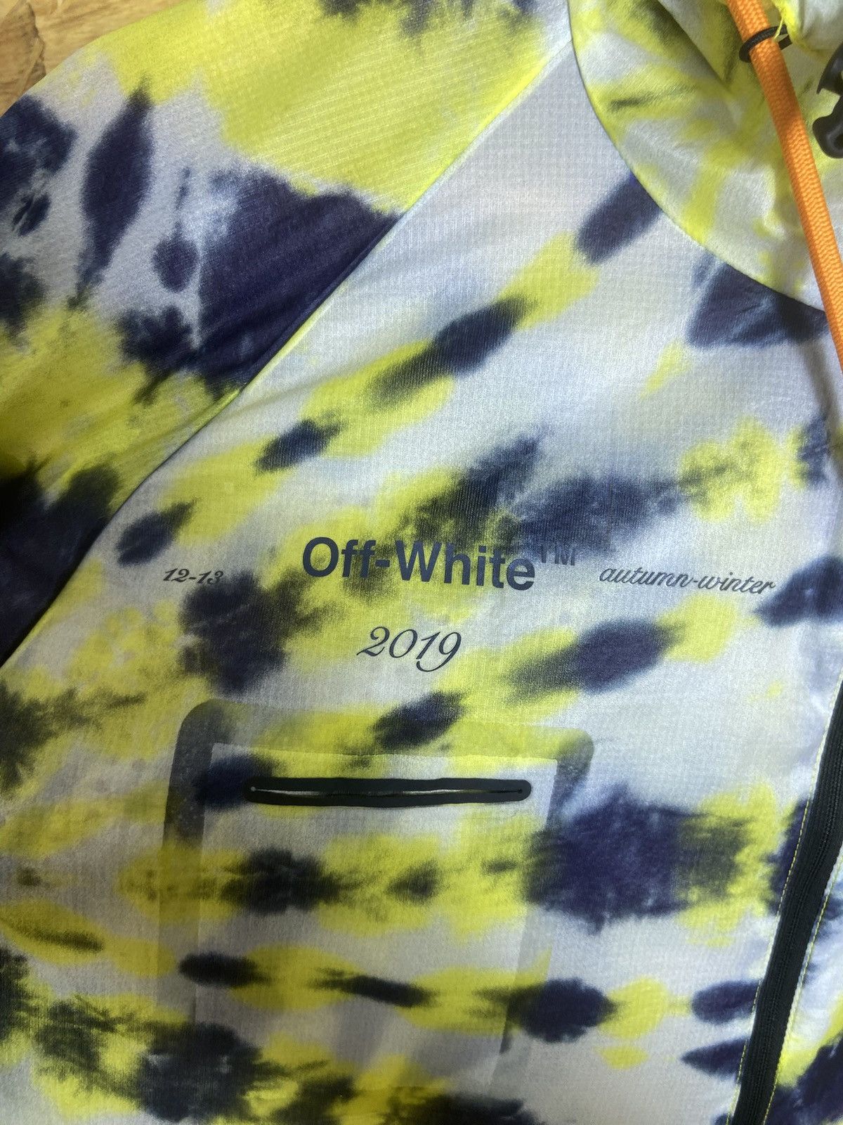 Nike Nike Off White Tie-Dye Jacket 'Volt Orange' Size M / US 6-8 / IT 42-44 - 3 Thumbnail