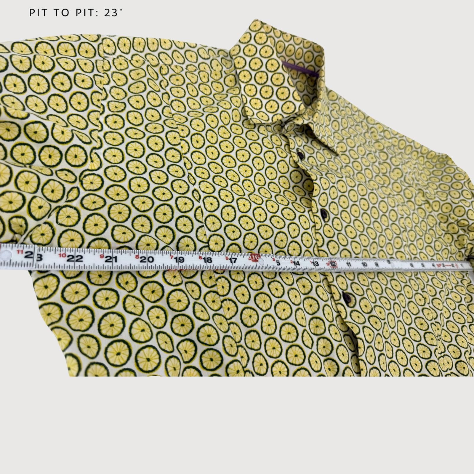 Other Coton Doux Paris Lemon Print Button Up 43 L Size US L / EU 52-54 / 3 - 7 Thumbnail